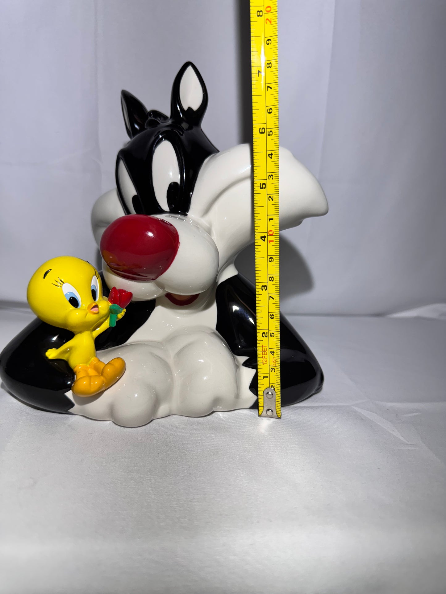 Tweety Bird and Sylvester- 7.5” Bank- Looney Tunes -Warner Brothers