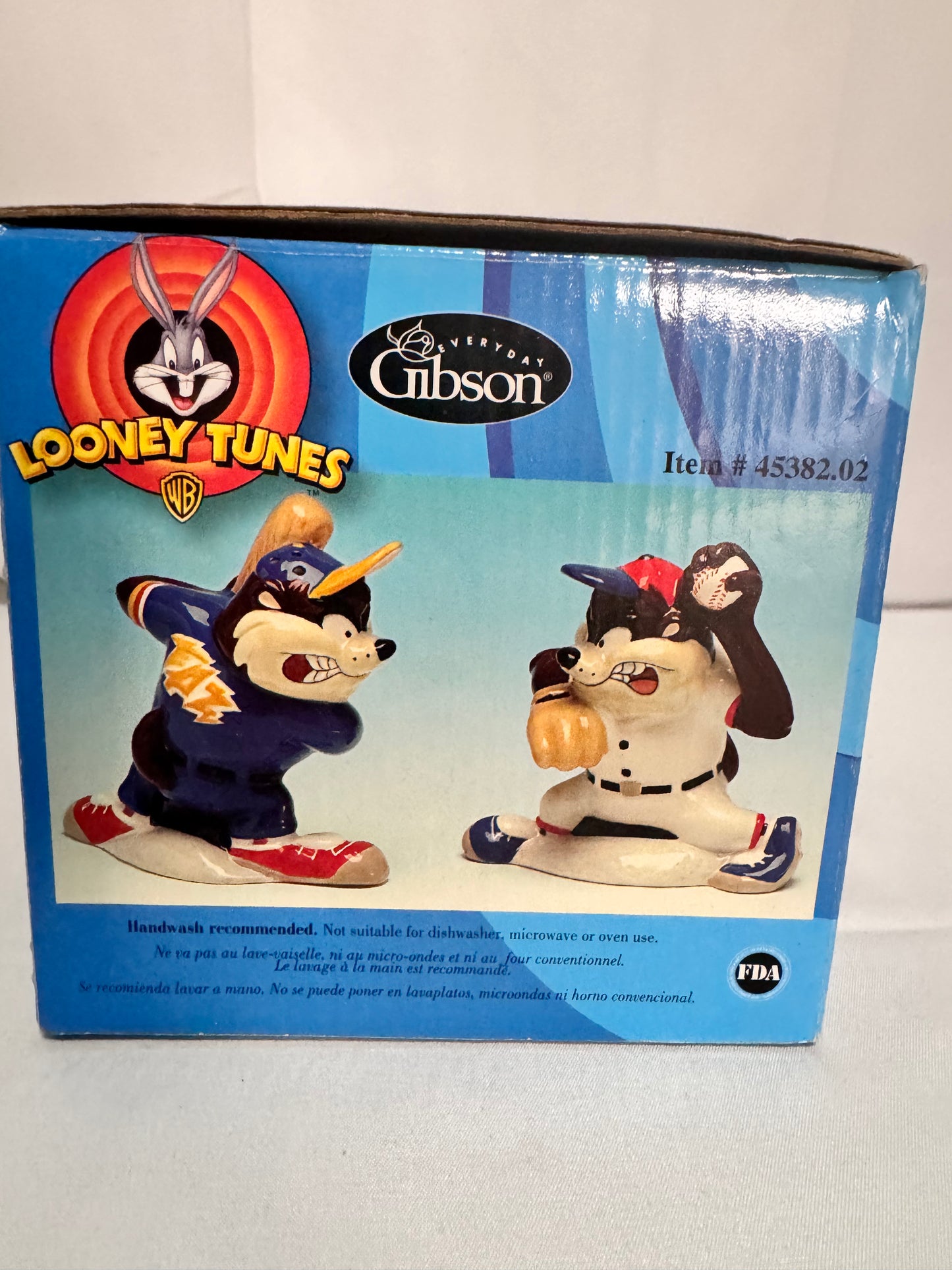 Taz - Salt and Pepper- Baseball -Batter up - Looney Tunes- Warner Brothers - Gibson- Original Box