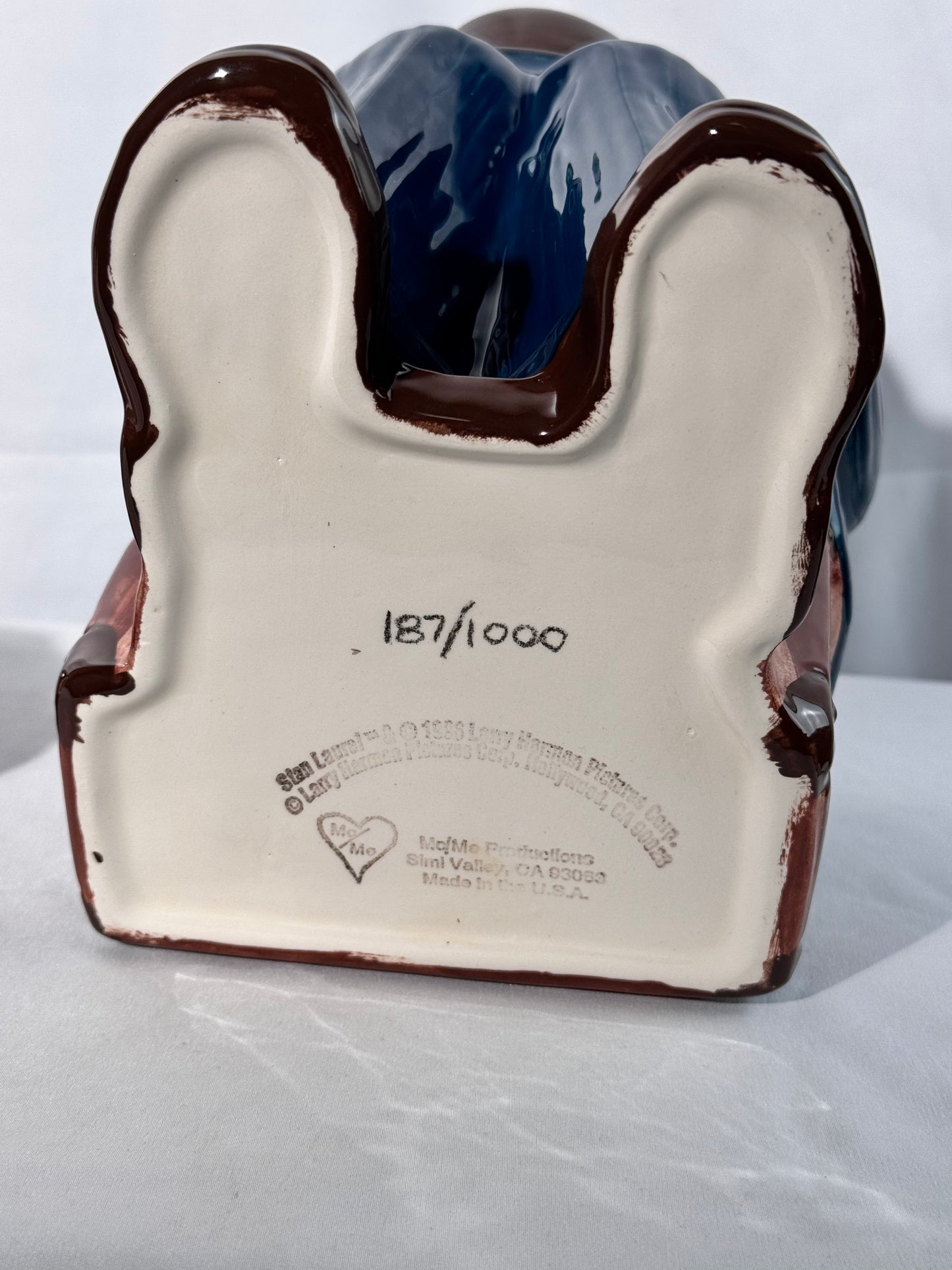 Laurel & Hardy - 13 1/2” Cookie Jar - Me Me Production- Larry Harmonn -limited edition 187/1000 1996