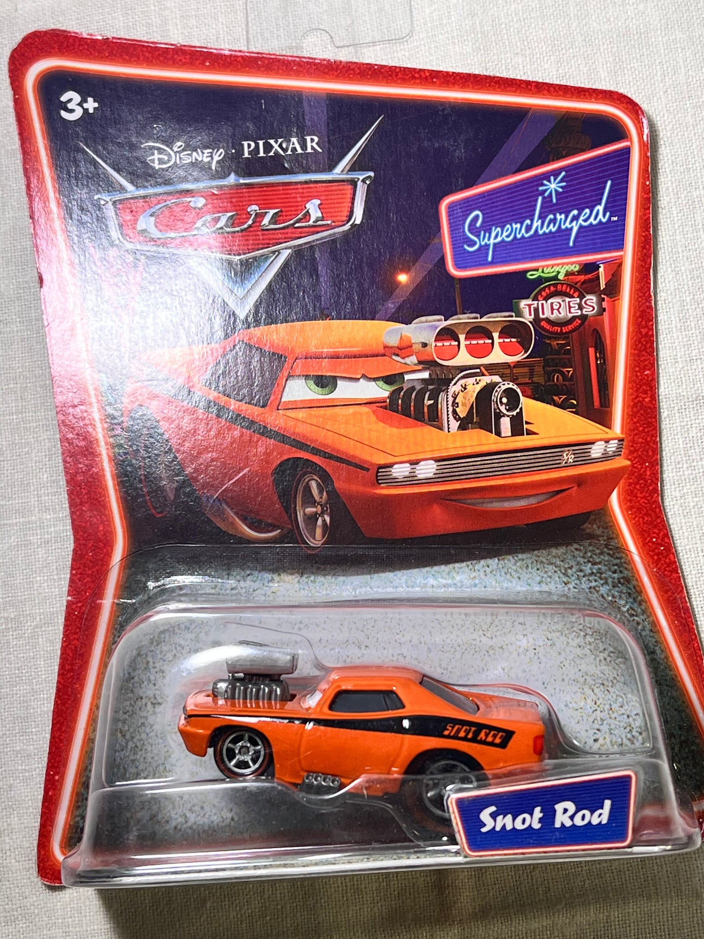 Disney- Pixar-Cars- Snot Rod-supercharged-M1254 L0545