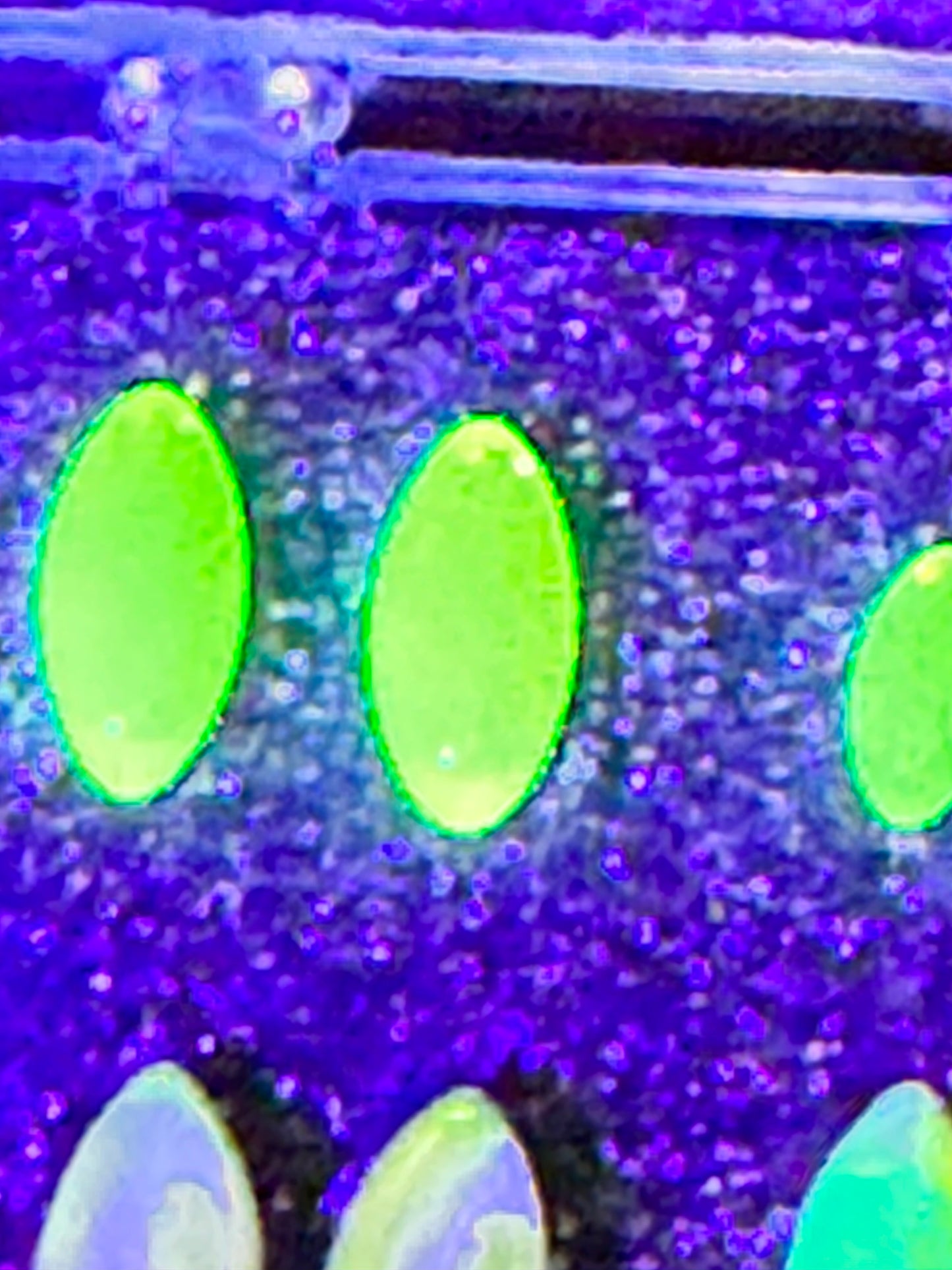 Navette Gemstone- uranium- 8 pieces- pink, green and yellow