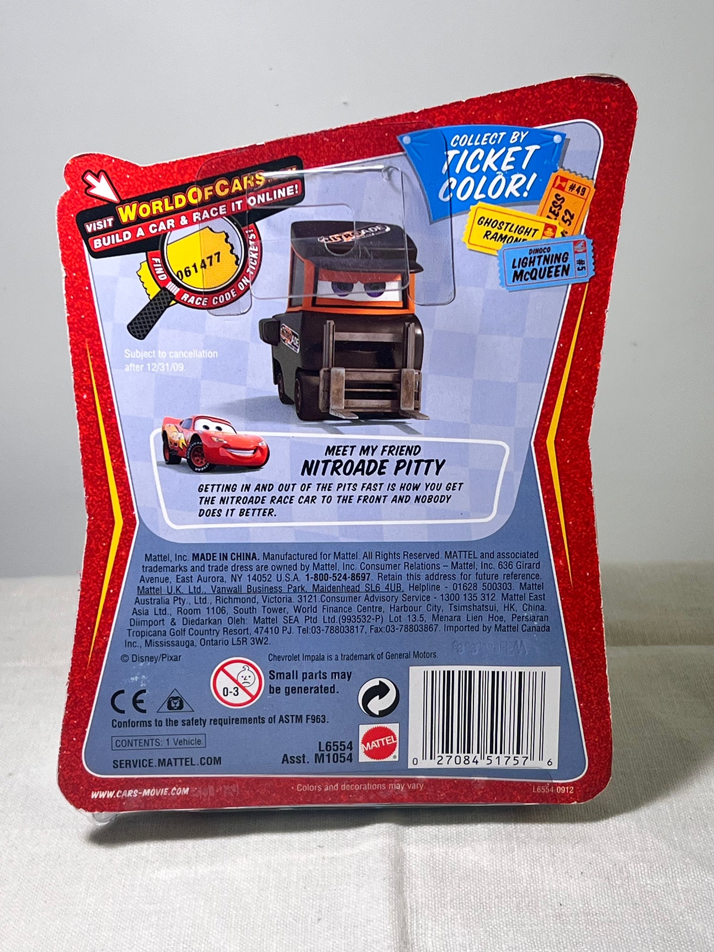 Disney -Pixar- Cars- old School Ramone- #18 -Race O Roma- L6554 M10544