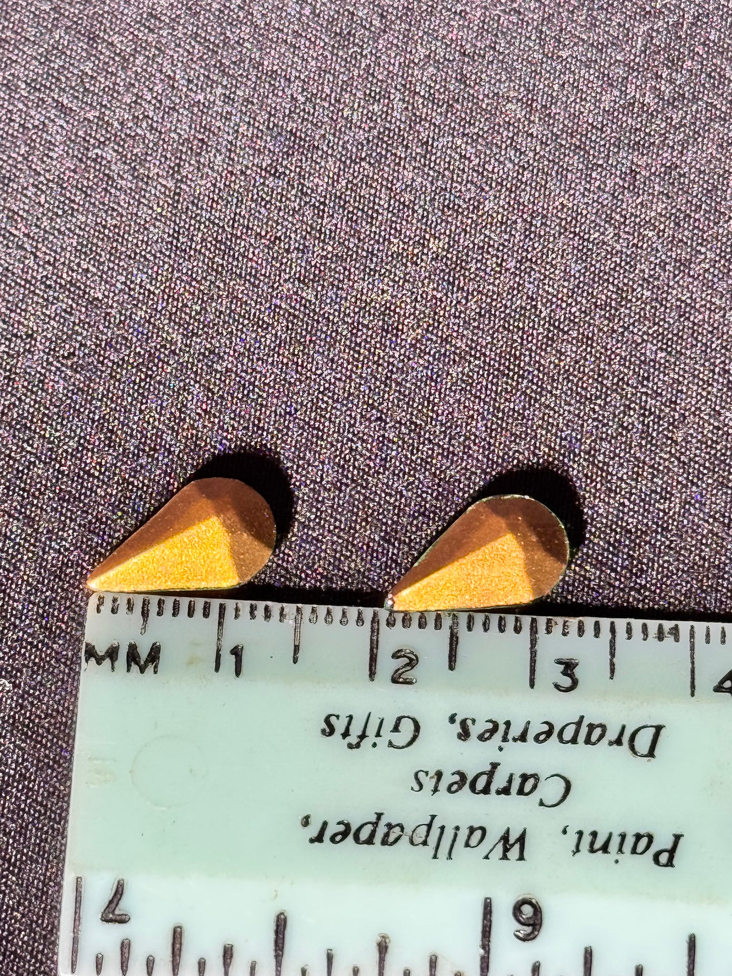 Uranium Gemstones -6 pieces- pear shaped- green