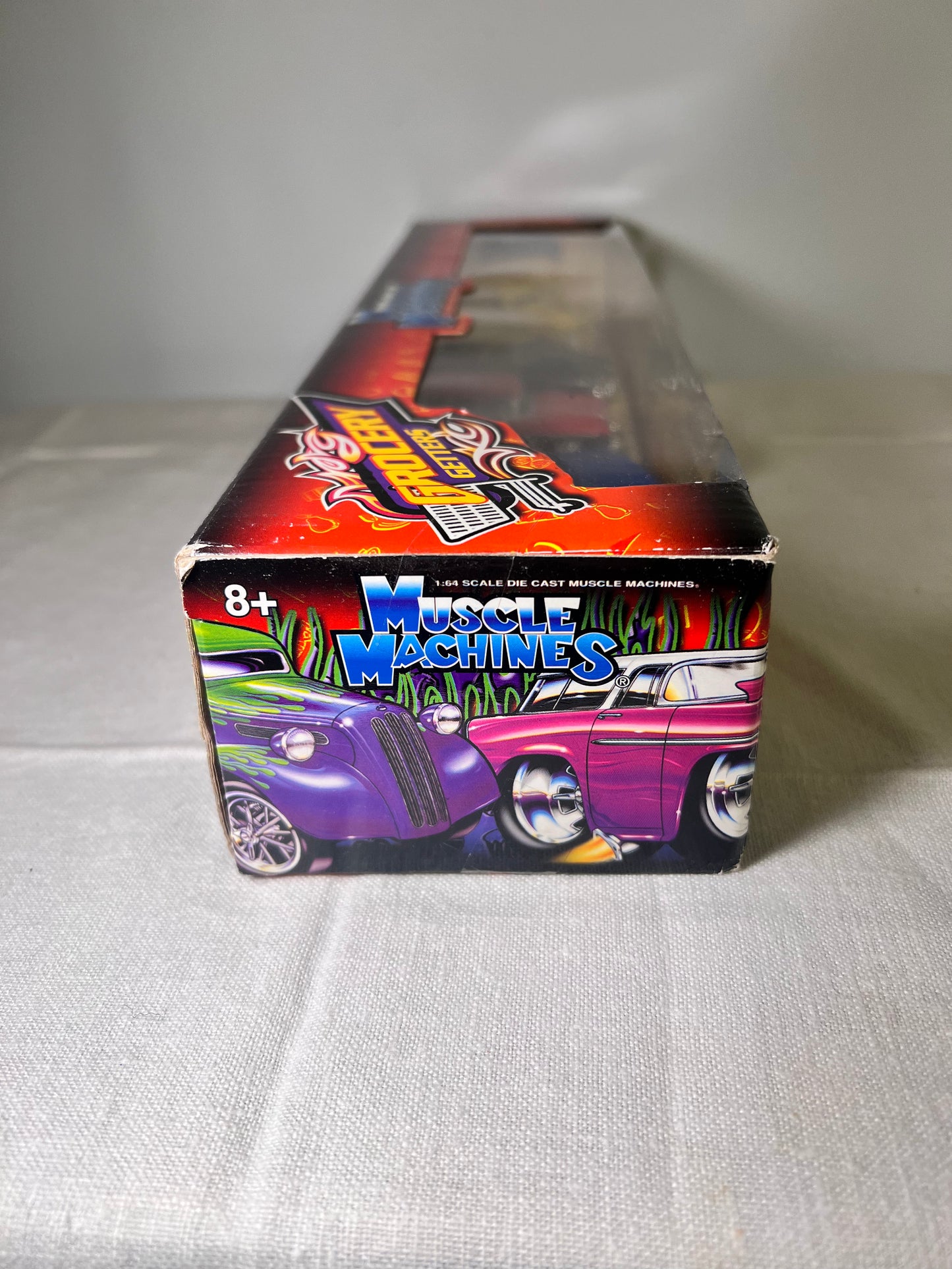 Muscle Machine- Grocery Getters-‘65 Chevelle Wagon- ‘70 Vista Cruiser- ‘56 Safari Wagon- ‘55 Nomad- 40’ Sedan Delivery- NIB-2003- Die cast 1:64 Scale- Toy cars