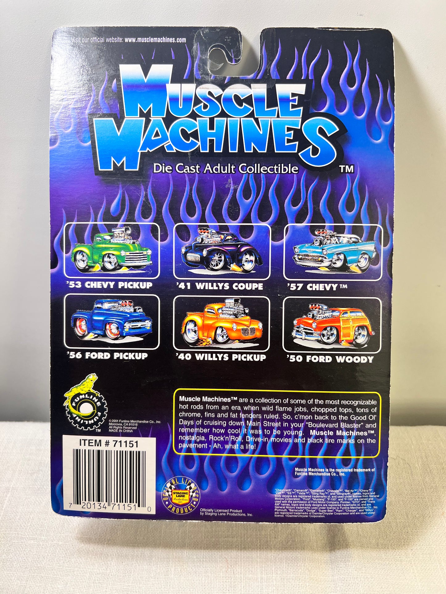 Muscle machines-‘66 Pontiac GT- 01-102 -September 11, 2001-American flag-die cast 1:64 scale