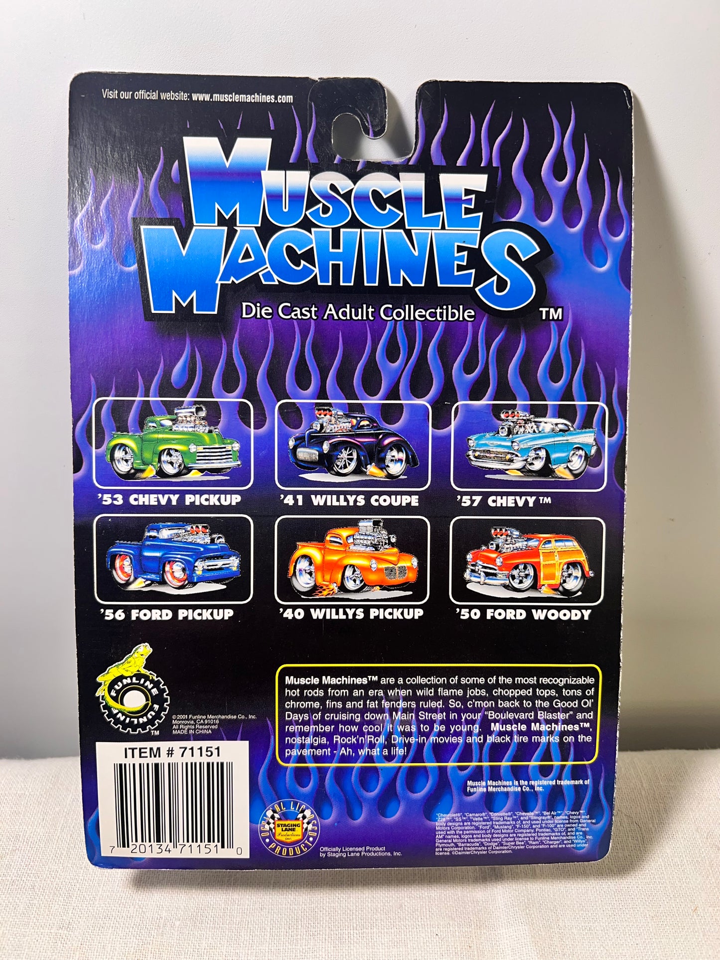 Muscle machines- ‘69 Chevelle- 01-101 - September 11, 2001-American flag- die cast 1:64 scale