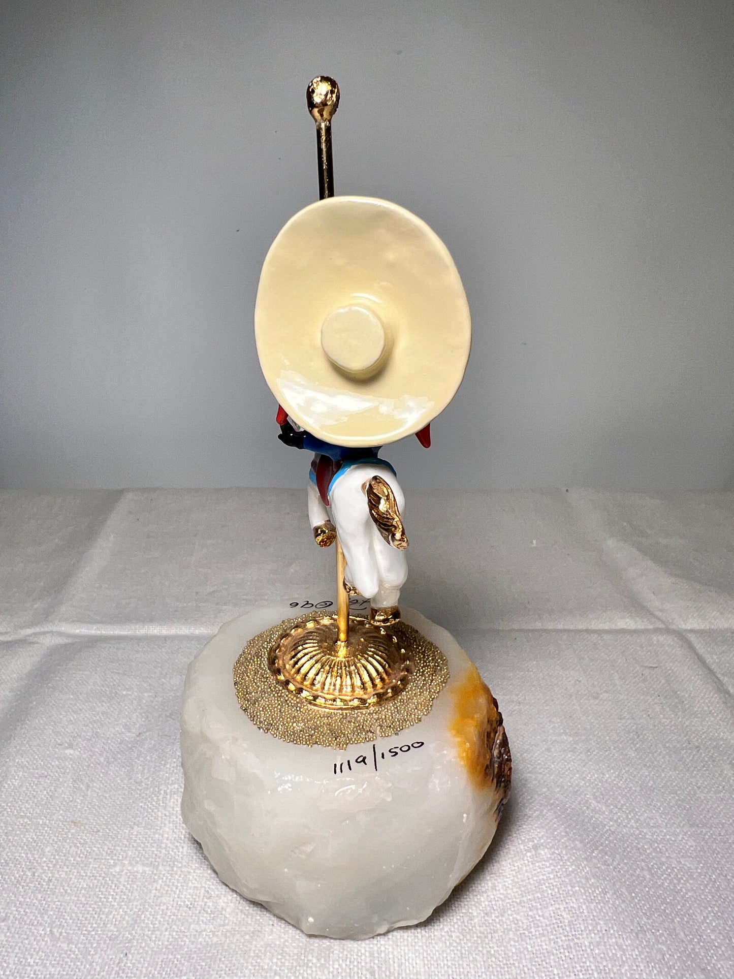 Ron Lee- Yosemite Sam On carousel horse-6” statue-1996- signed and Numbered 1119/1500-Looney Tunes -Warner Brothers- Stone base 