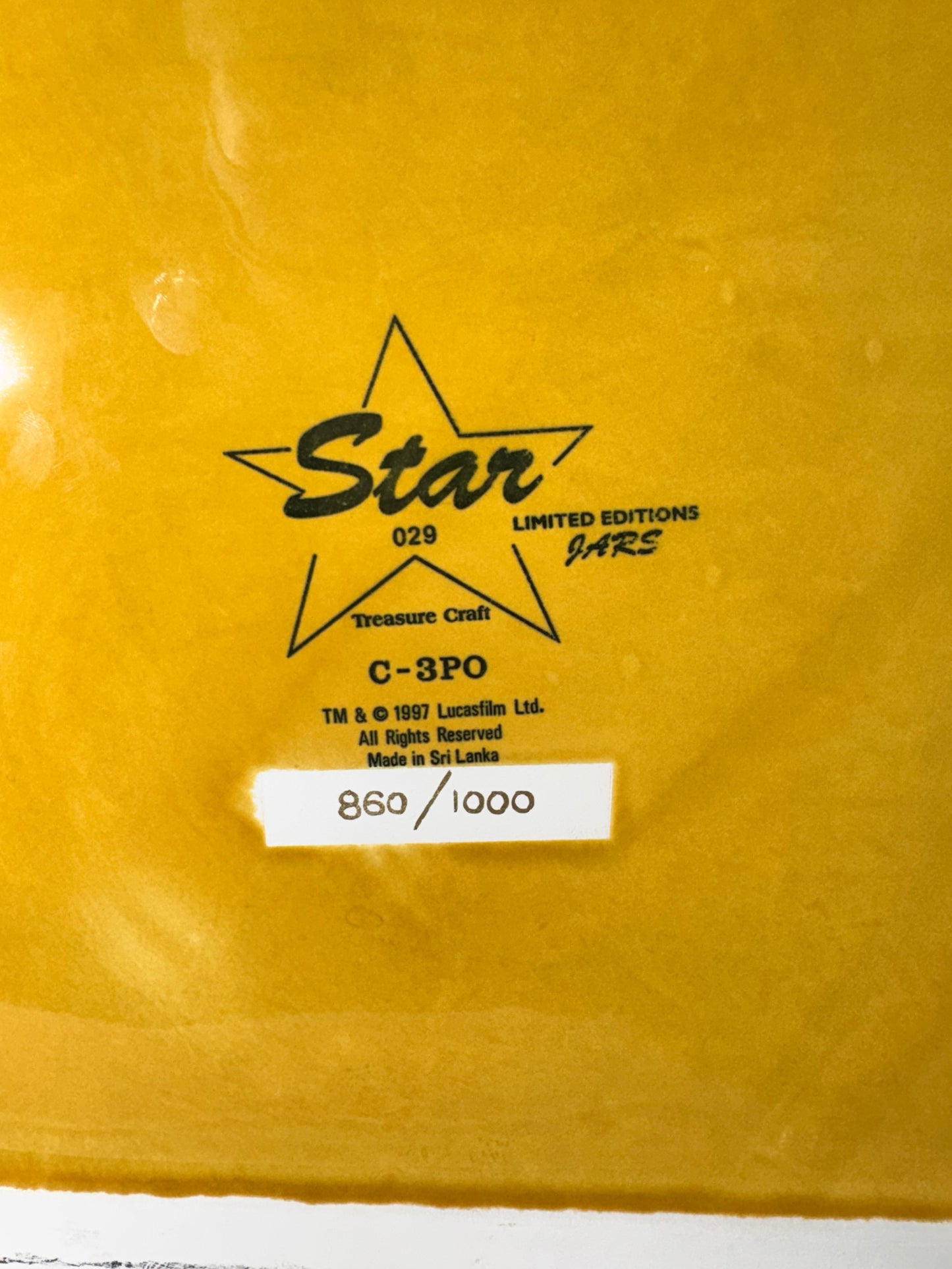C-3PO - Cookie jar - Star Treasure Craft -Limited Edition 860/1000