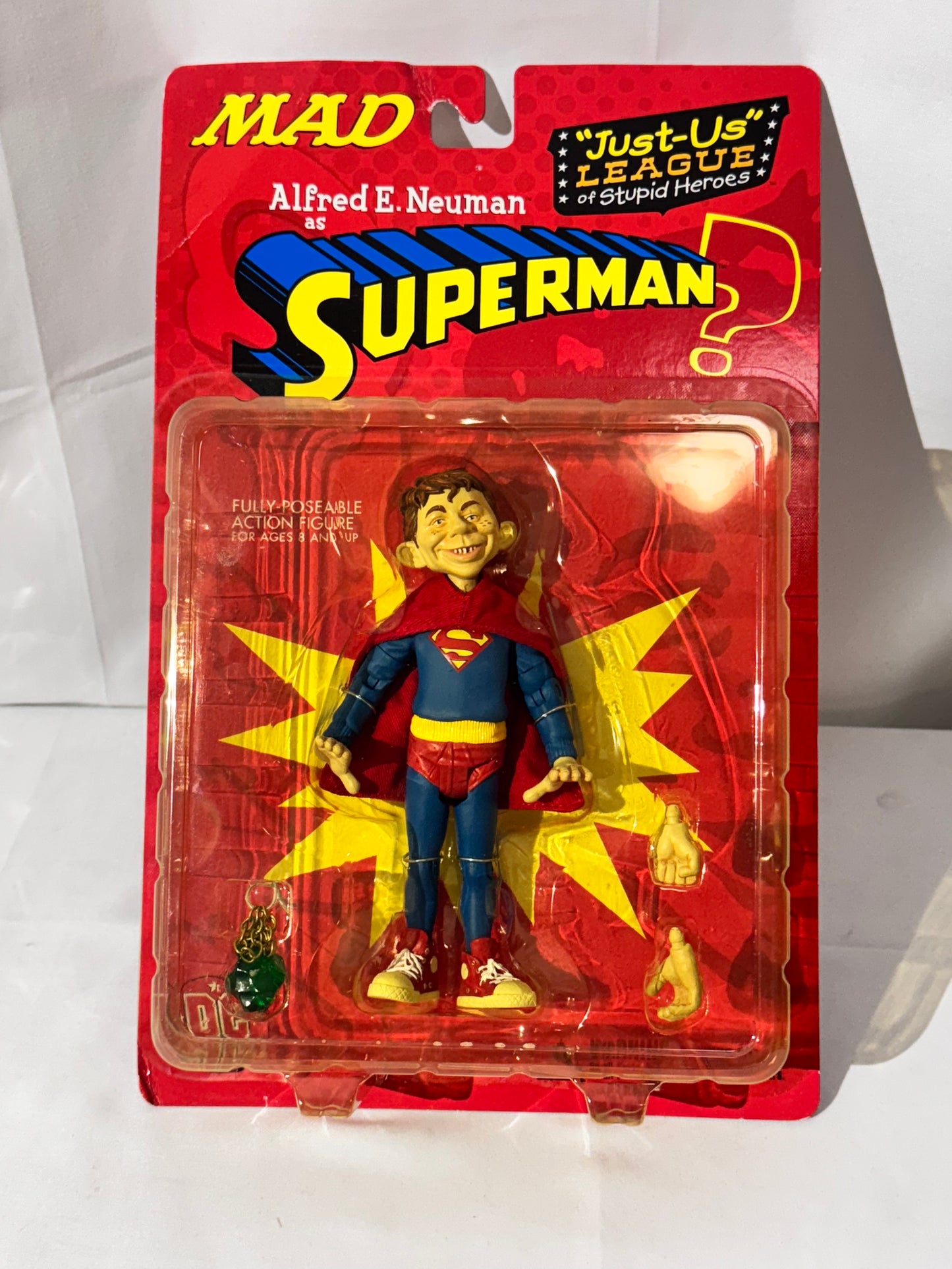 Alfred E. Neuman as Superman – DC Direct “Just-Us”League of Stupid Heroes– Action Figure