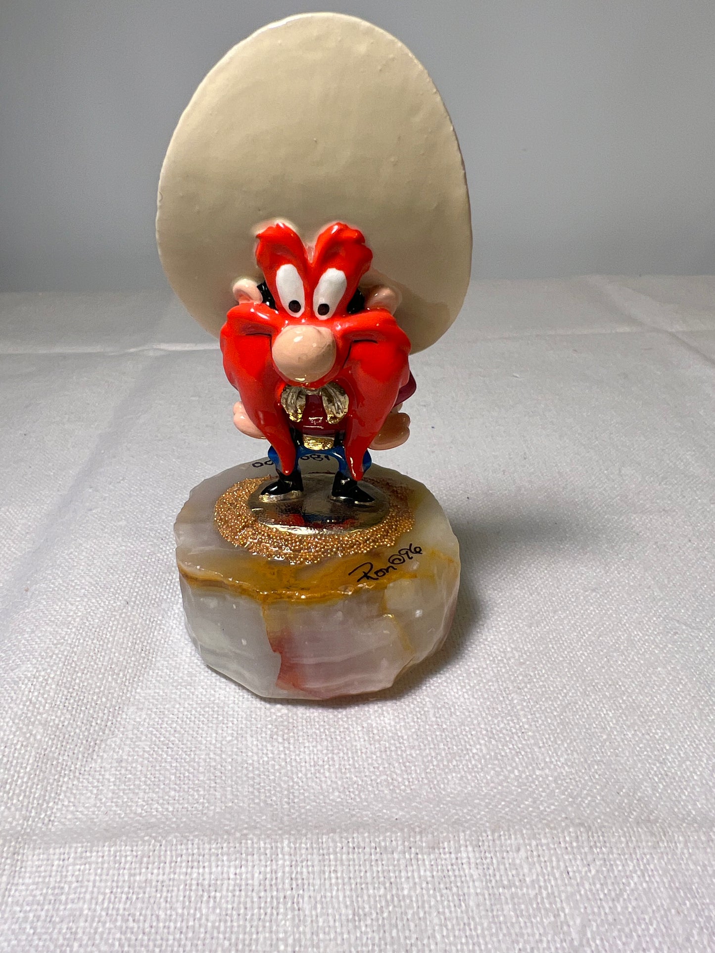 Ron Lee - Yosemite Sam- 4” statue-1996- signed and numbered 180/1500 -Looney Tunes - Warner Brothers- stone base