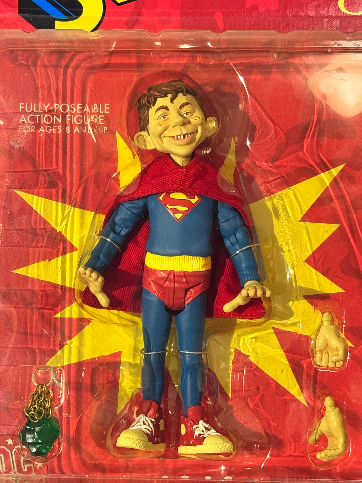 Alfred E. Neuman as Superman – DC Direct “Just-Us”League of Stupid Heroes– Action Figure