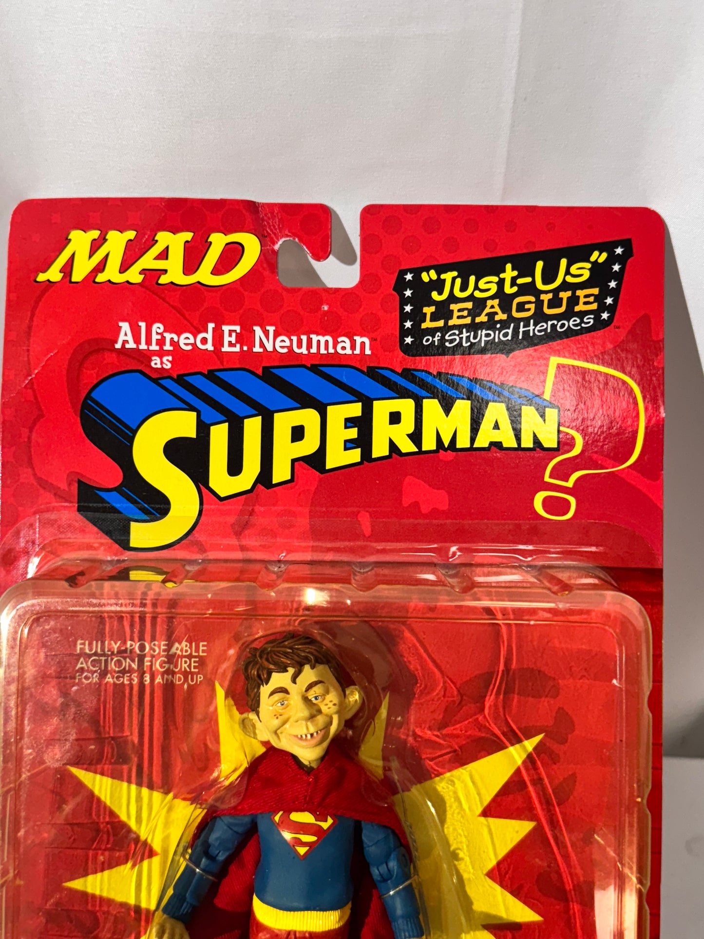 Alfred E. Neuman as Superman – DC Direct “Just-Us”League of Stupid Heroes– Action Figure