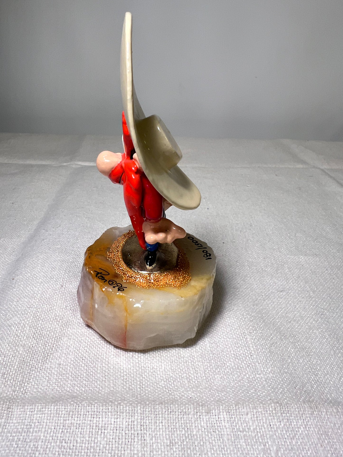 Ron Lee - Yosemite Sam- 4” statue-1996- signed and numbered 180/1500 -Looney Tunes - Warner Brothers- stone base