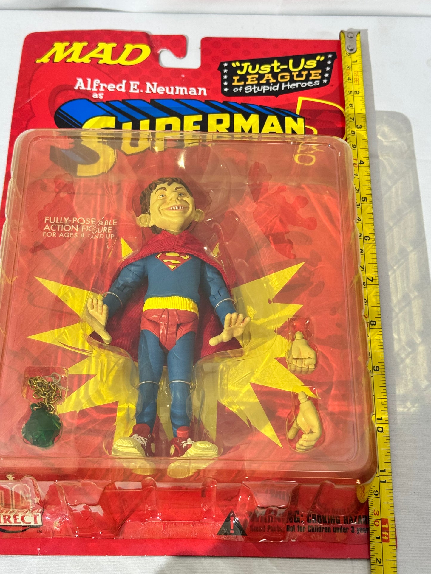 Alfred E. Neuman as Superman – DC Direct “Just-Us”League of Stupid Heroes– Action Figure