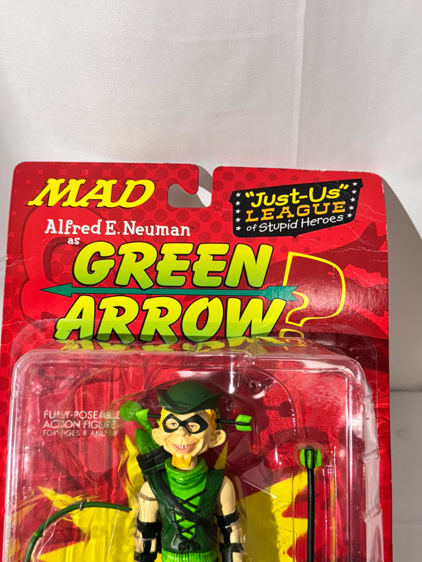 Alfred E. Neuman as Green Arrow – DC Direct “Just-Us” League of Stupid Heroes – Action Figure