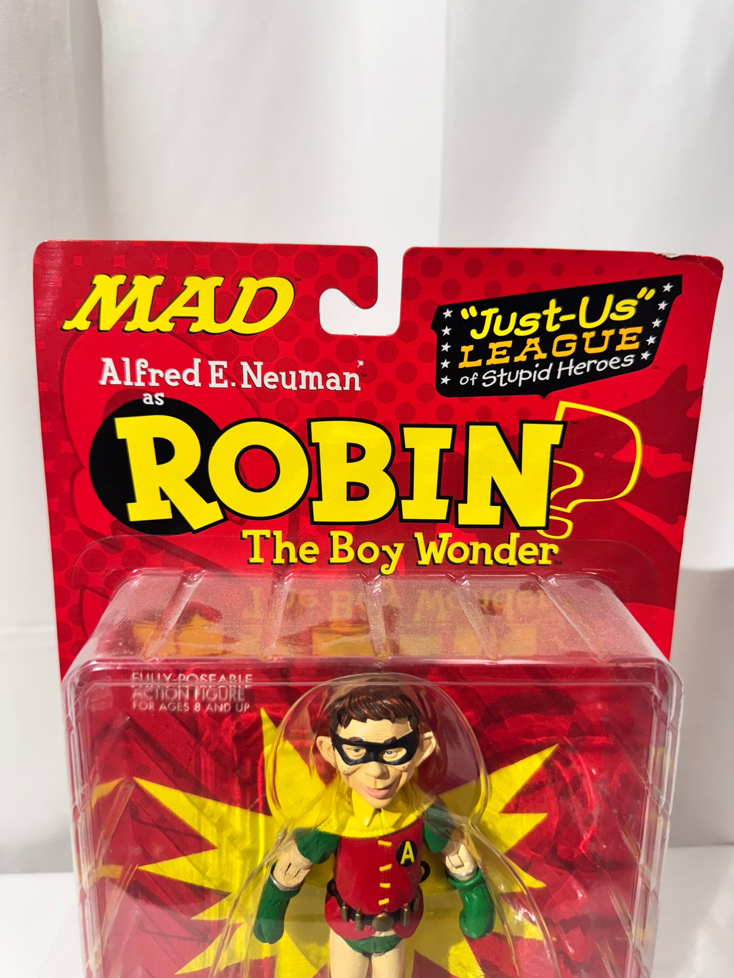 Alfred E. Neuman as Robin the Boy Wonder – DC Direct “Just-Us”League of Stupid Heroes – Action Figure