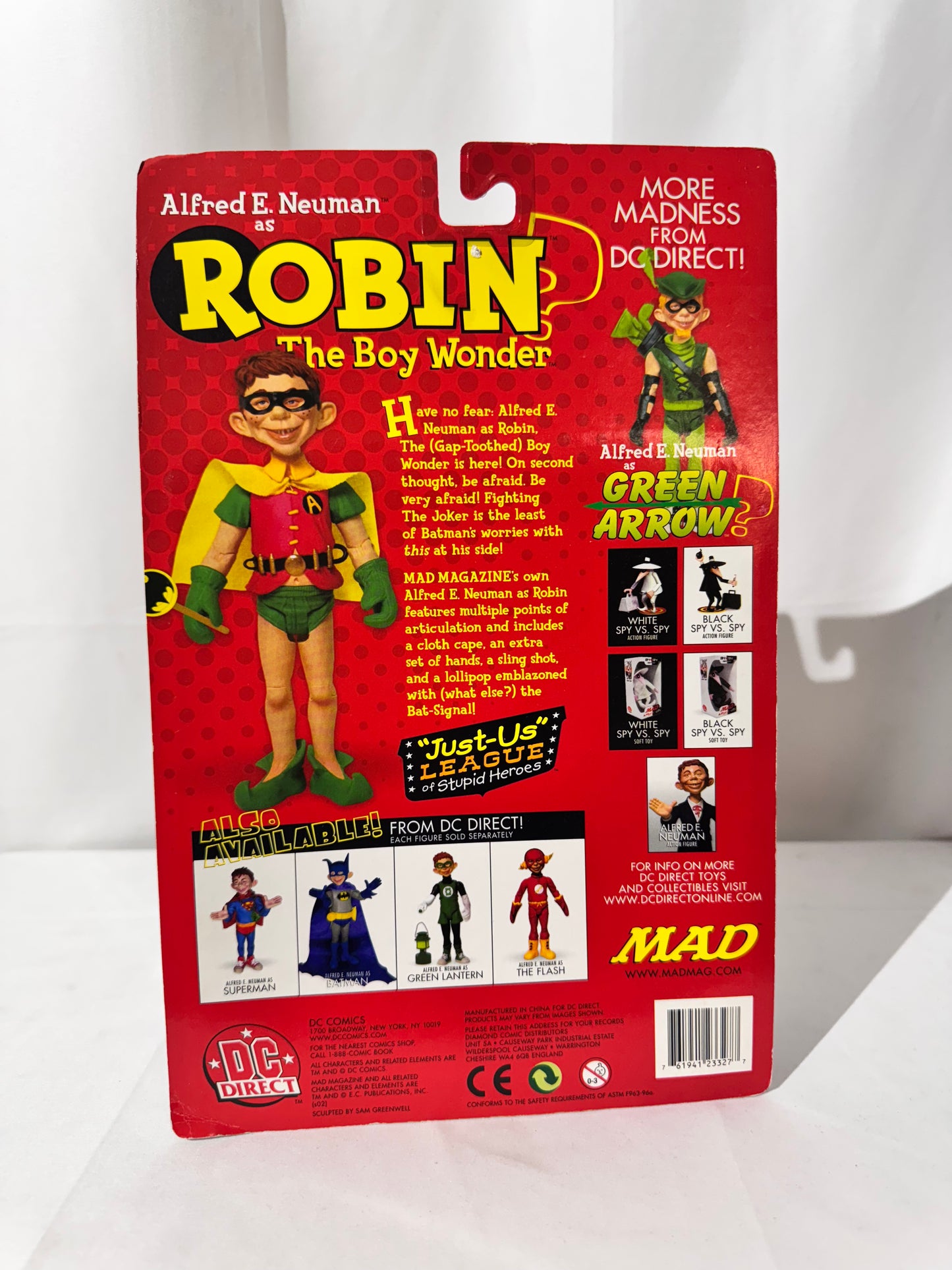 Alfred E. Neuman as Robin the Boy Wonder – DC Direct “Just-Us”League of Stupid Heroes – Action Figure