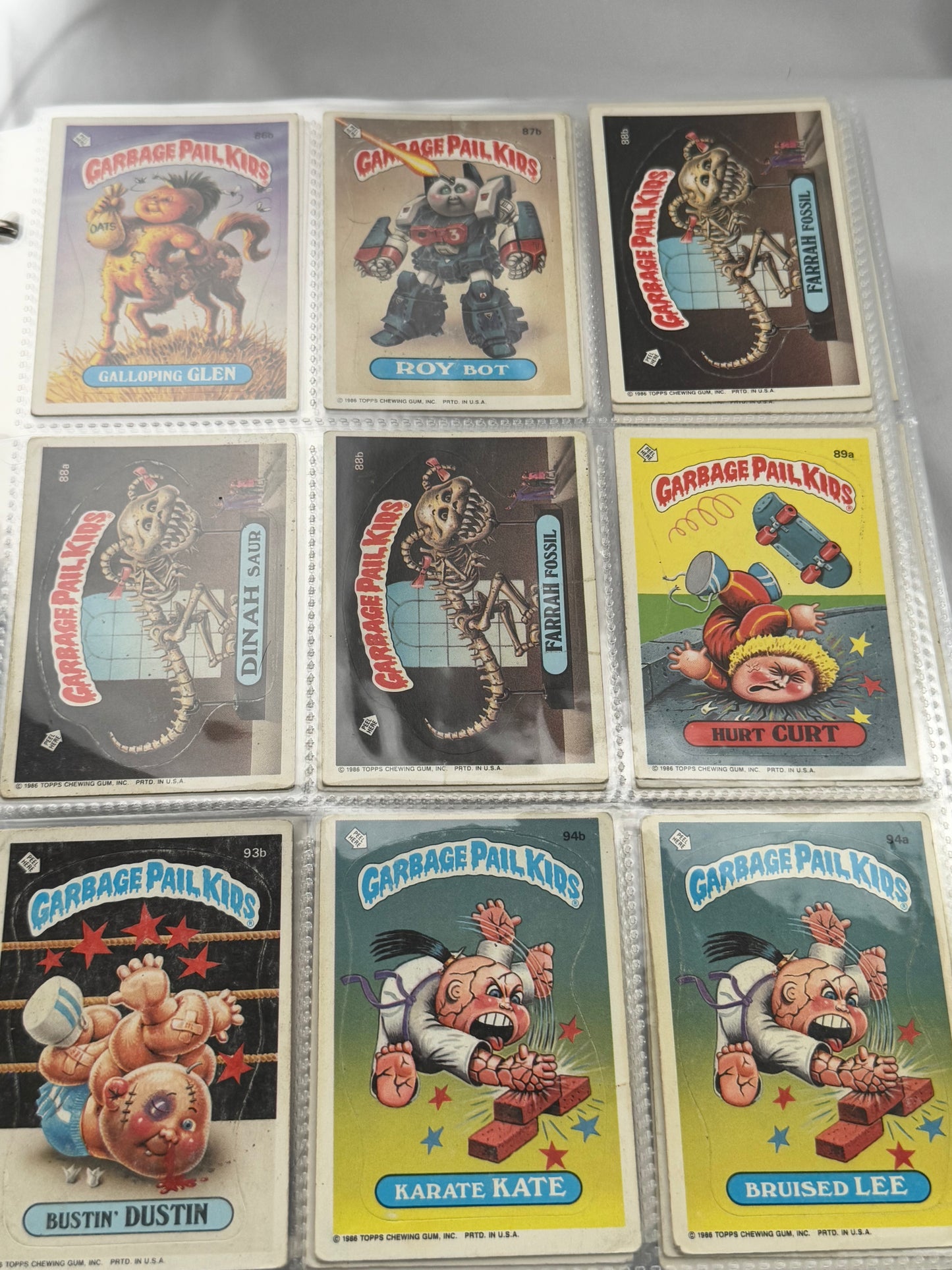 Garbage Pail Kids Lot- Collector - Cards -938 cards - Topps Chewing Gum - 1986- made in U.S.A