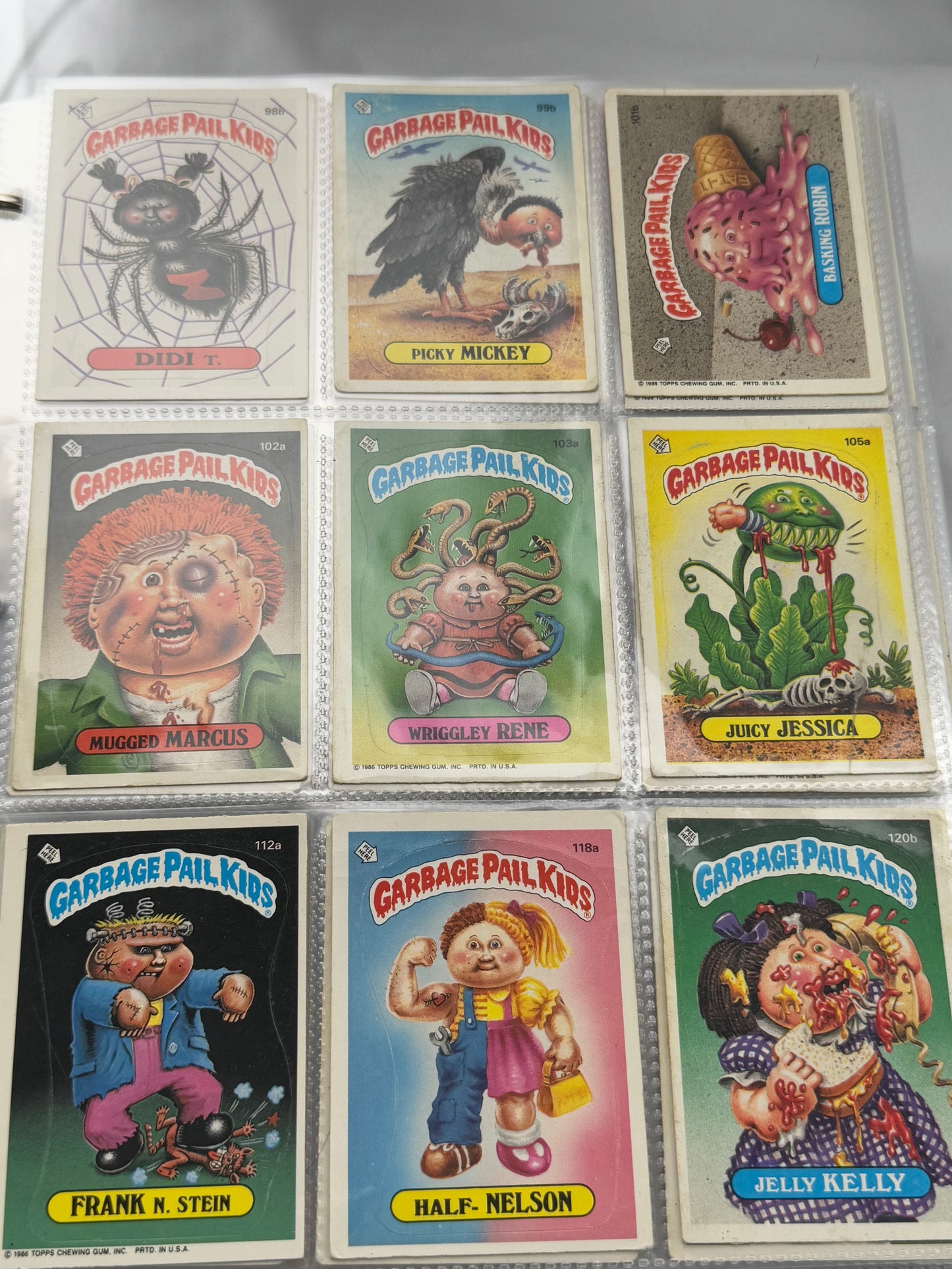 Garbage Pail Kids Lot- Collector - Cards -938 cards - Topps Chewing Gum - 1986- made in U.S.A