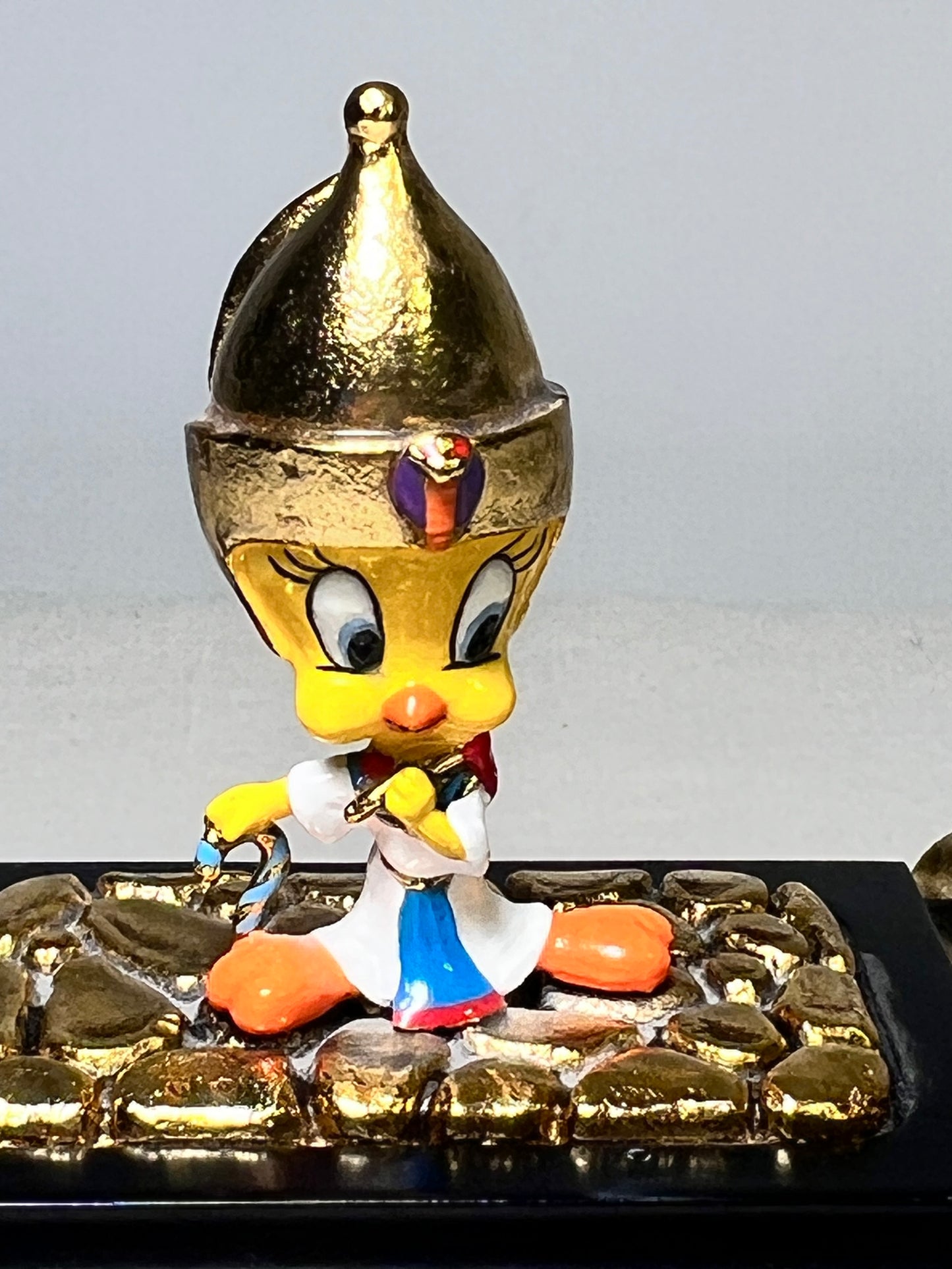 Ron Lee- Tweety Bird - 1994 - 4” statue - Egyptian Pharaoh- signed and numbered 122\500- Looney tunes-Warner Brothers