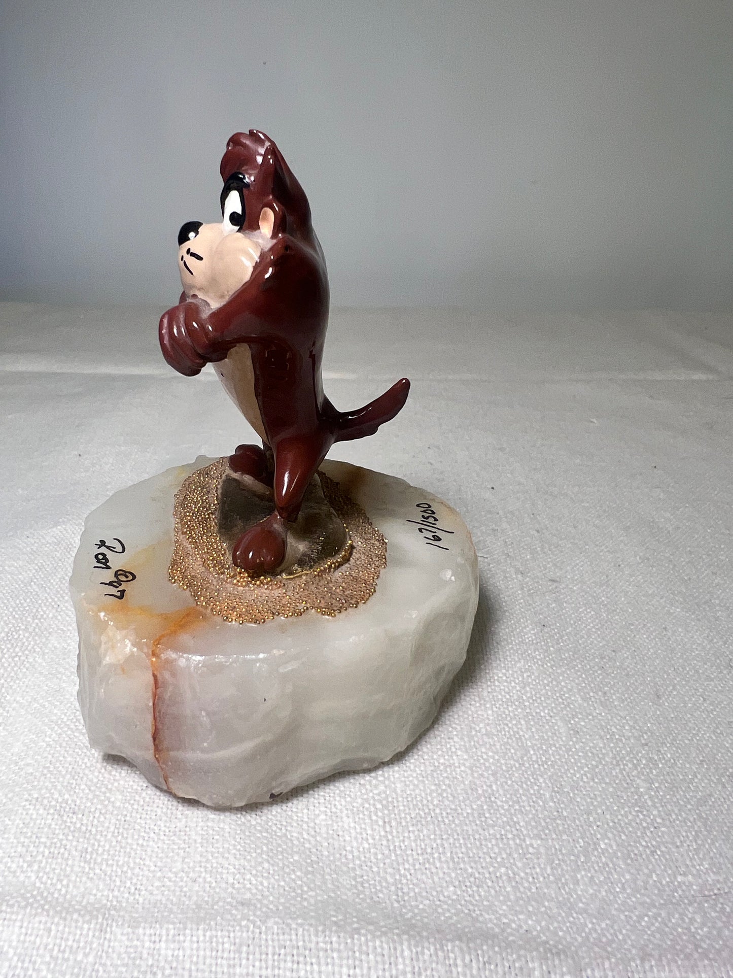 Ron Lee - Taz -3 1/2” statue- signed and numbered 67\1500-1997 Looney Tunes – Warner Bros. – stone base