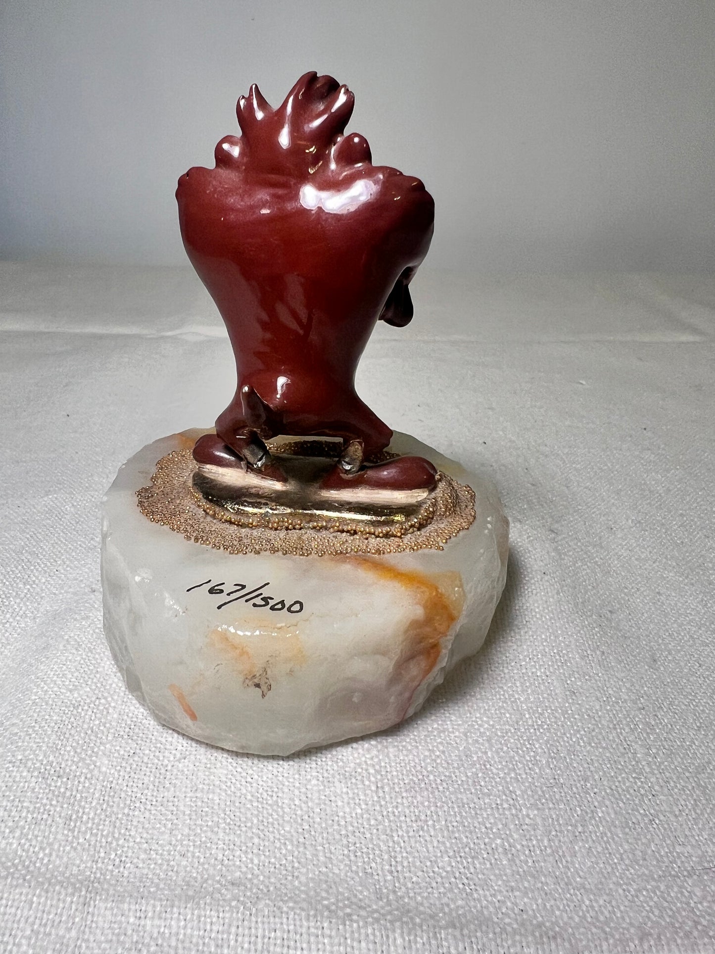 Ron Lee - Taz -3 1/2” statue- signed and numbered 67\1500-1997 Looney Tunes – Warner Bros. – stone base