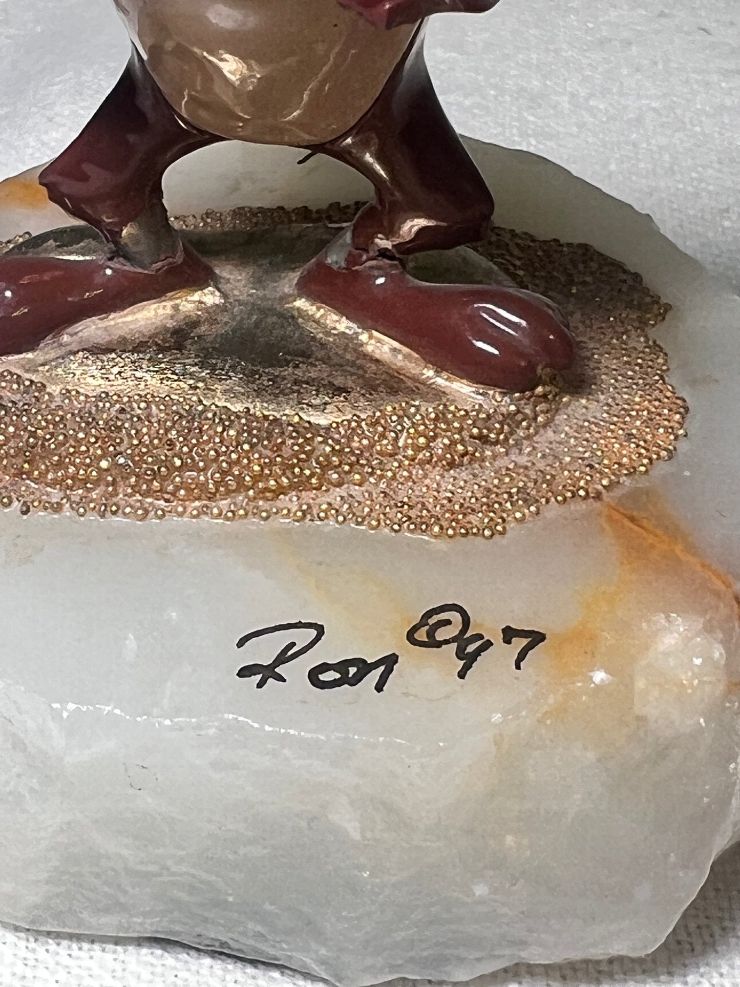 Ron Lee - Taz -3 1/2” statue- signed and numbered 67\1500-1997 Looney Tunes – Warner Bros. – stone base