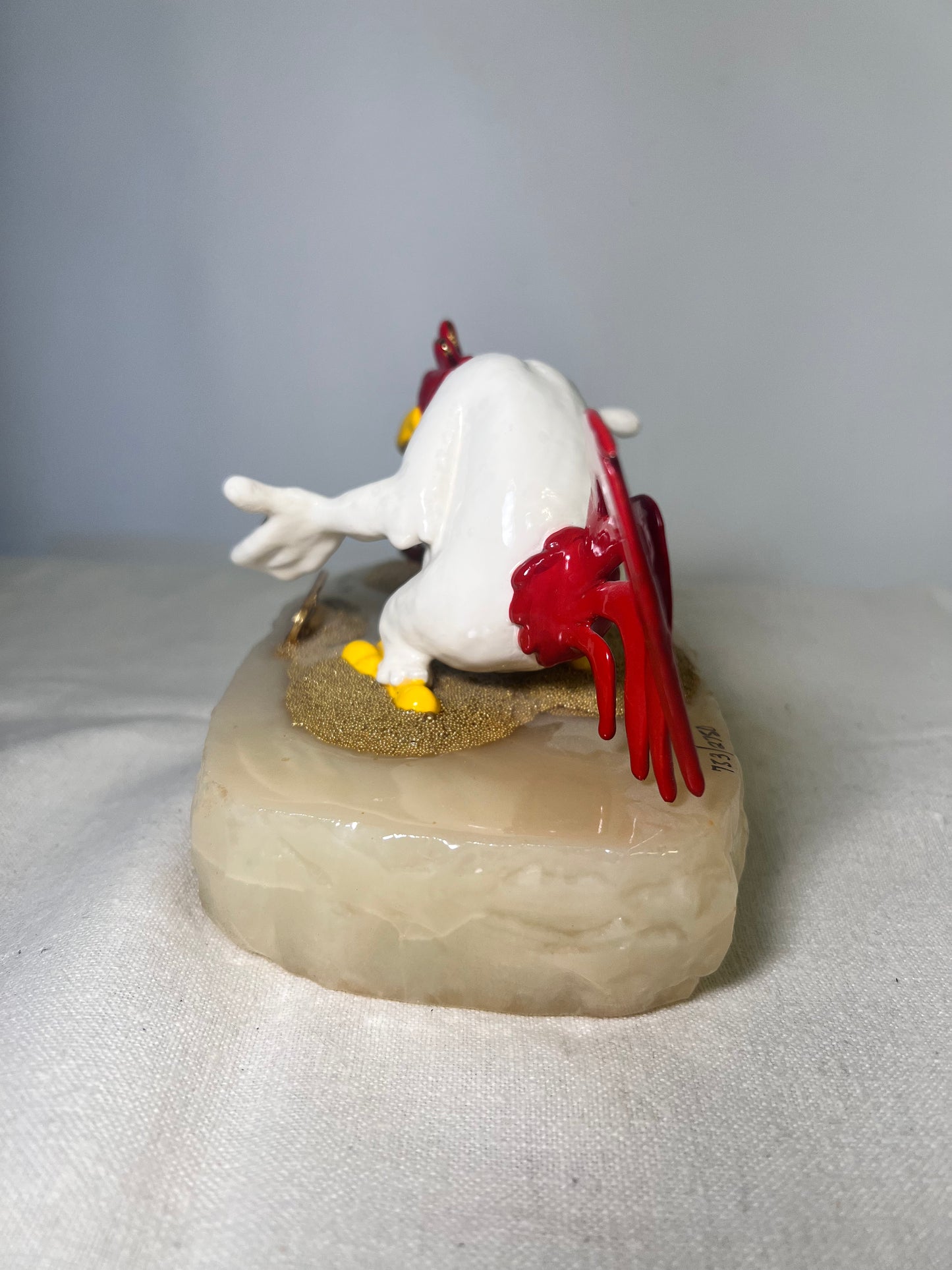 Ron Lee- Foghorn Leghorn & Henry Hawk- 4.5” statue- 1991- signed and numbered 700/2750-Looney tunes-Warner Brothers-Stone base 