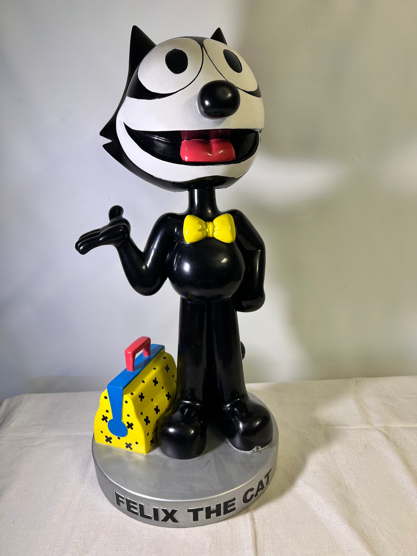 Rare - Felix The Cat- 20 1/2 “ Bosley Bobbers- limited edition- Genuine Collectible- Resin- Hand Painted