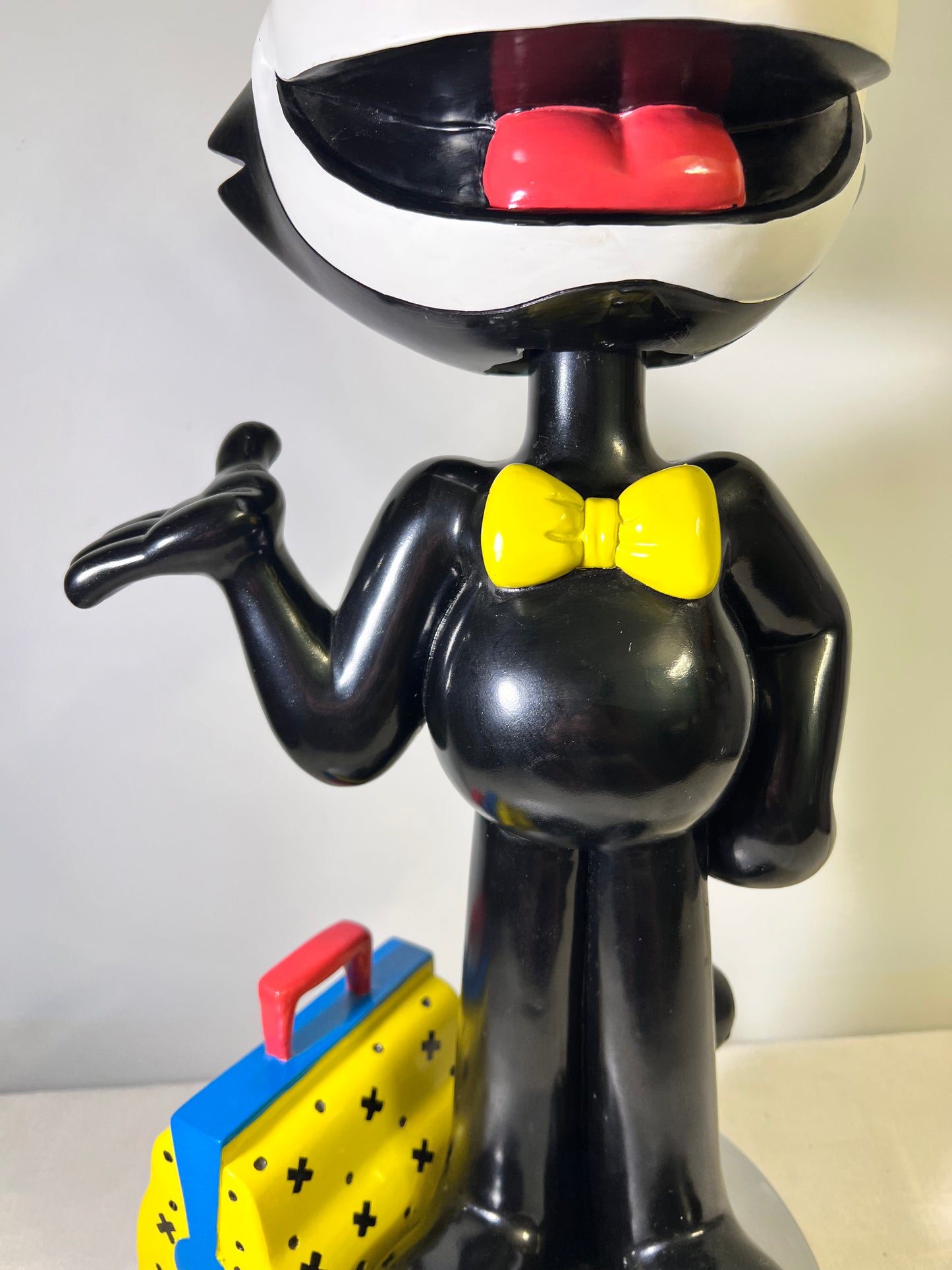 Rare - Felix The Cat- 20 1/2 “ Bosley Bobbers- limited edition- Genuine Collectible- Resin- Hand Painted