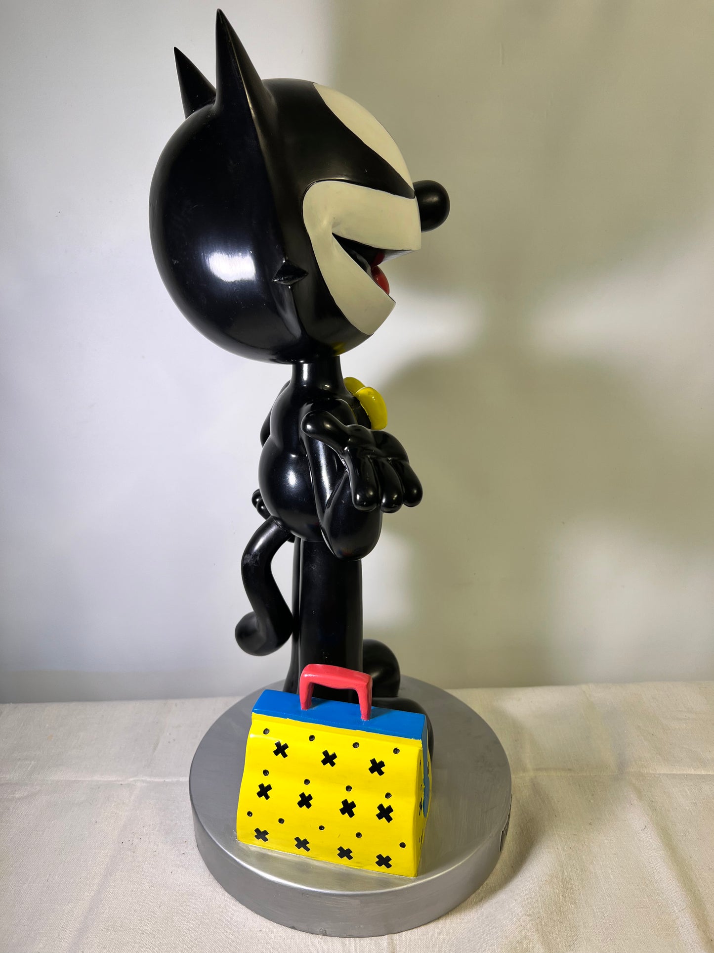 Rare - Felix The Cat- 20 1/2 “ Bosley Bobbers- limited edition- Genuine Collectible- Resin- Hand Painted