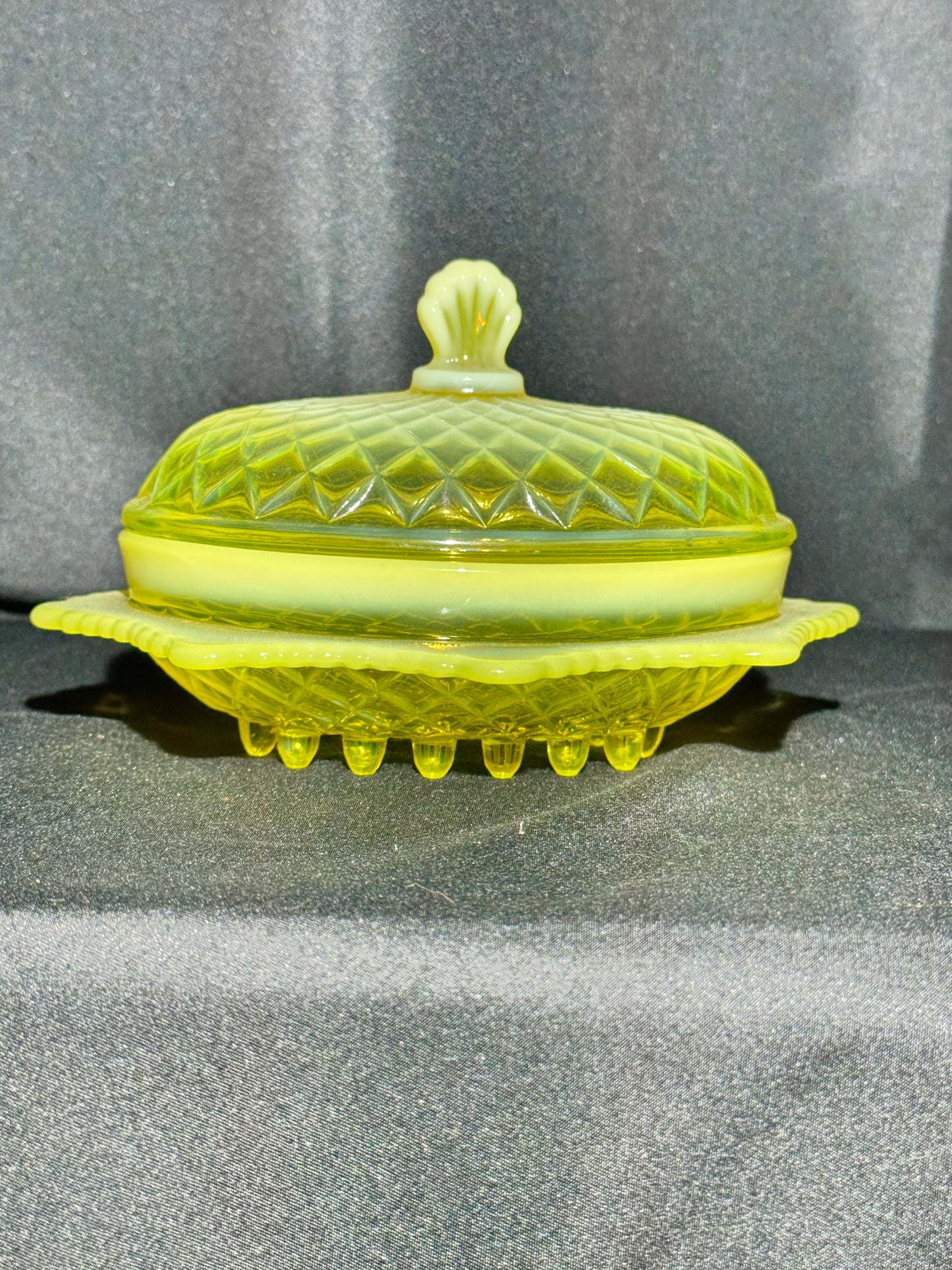 Antique Davidson Pearline Butter Dish – Quilted Pillow Sham Pattern No. 900 – c.1895