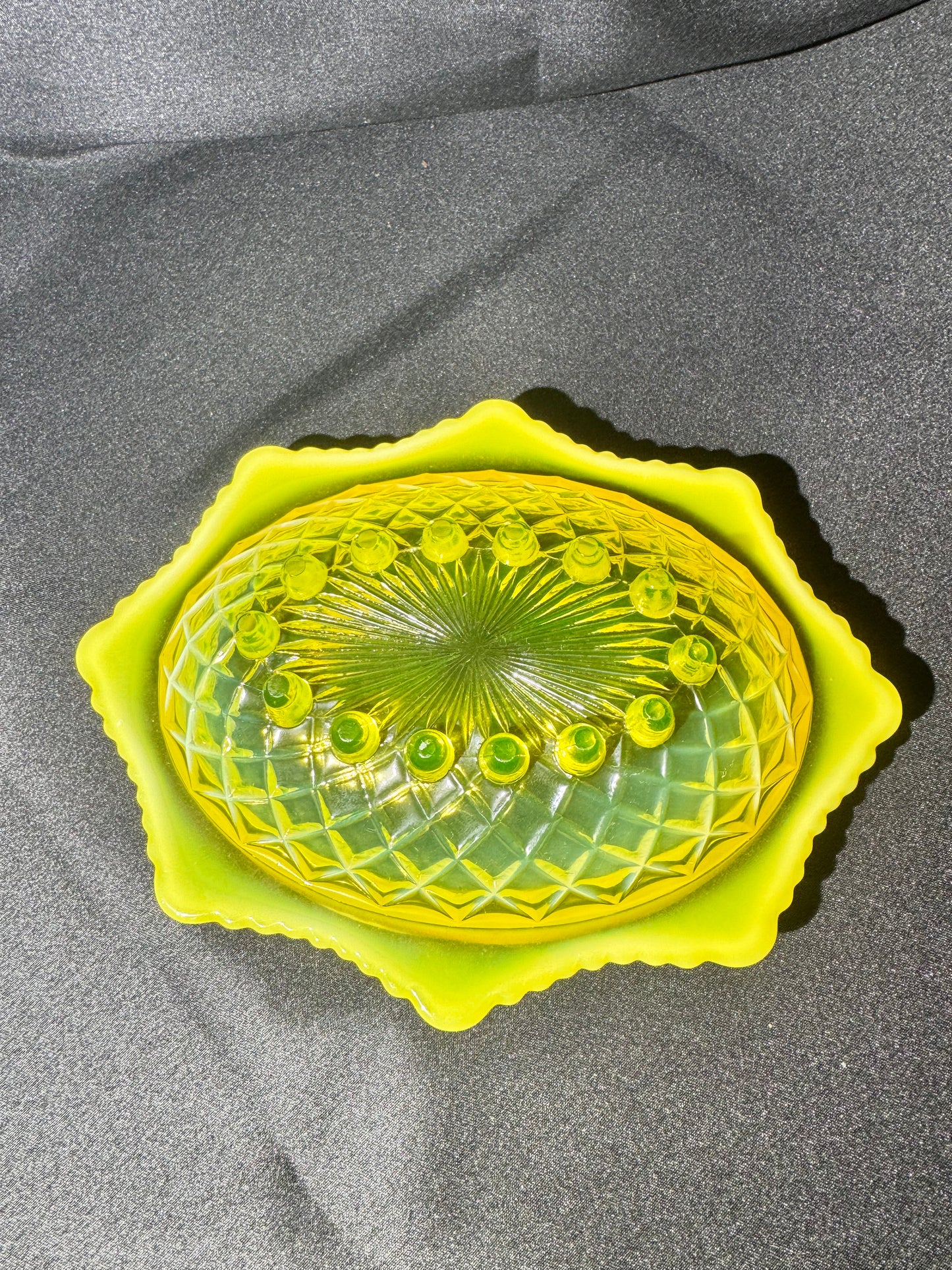 Antique Davidson Pearline Butter Dish – Quilted Pillow Sham Pattern No. 900 – c.1895