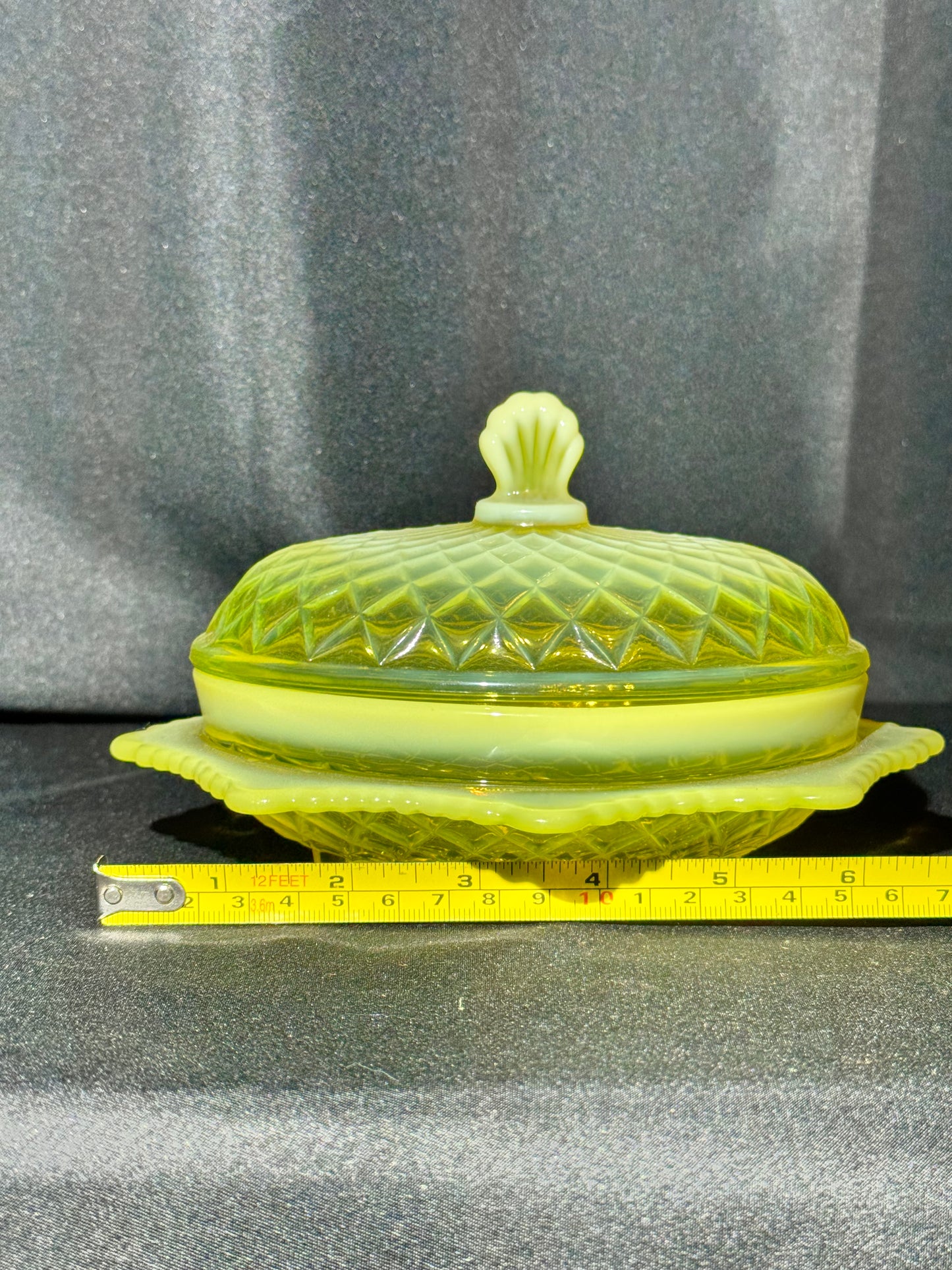 Antique Davidson Pearline Butter Dish – Quilted Pillow Sham Pattern No. 900 – c.1895