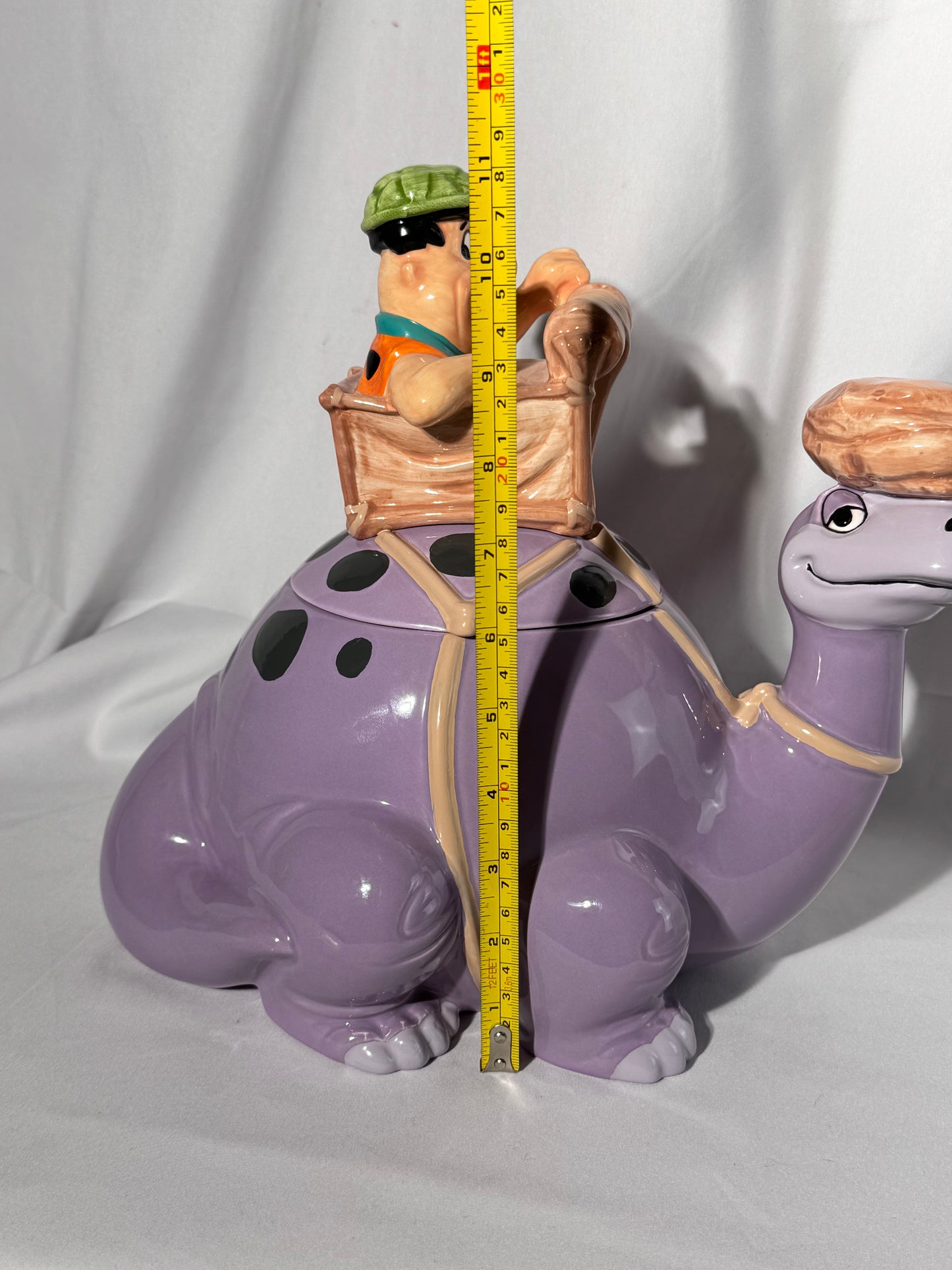 Fed Flintstone - Cookie Jar - Cartoon Network - Warner Brothers-1997- Hanna Barbera
