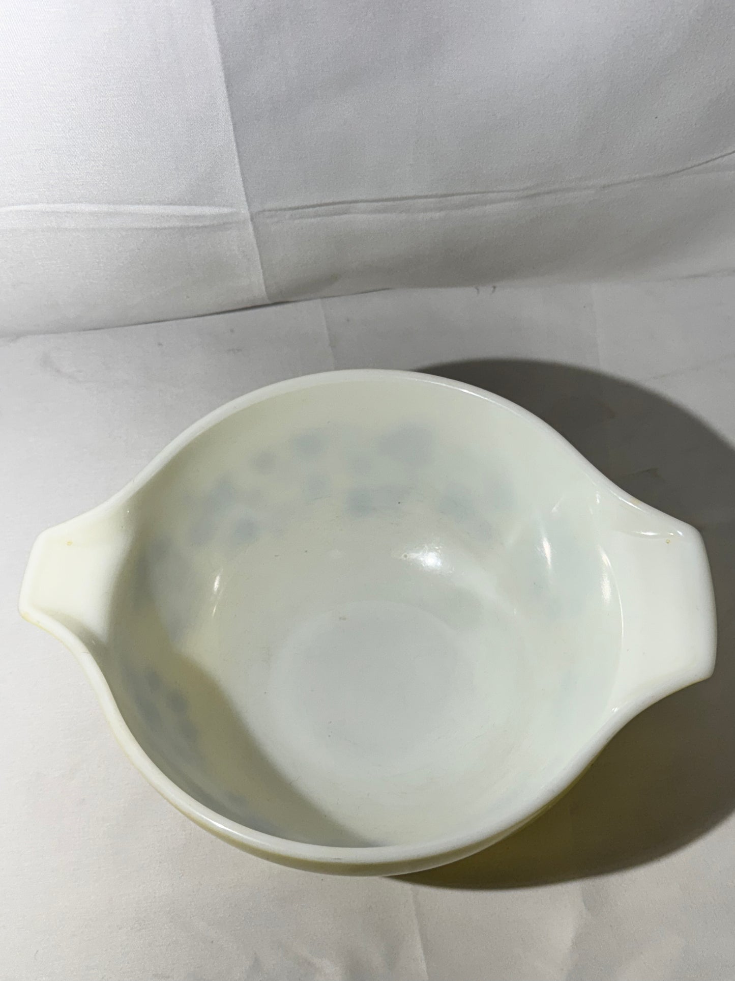 Vintage Pyrex Gooseberry Cinderella Mixing Bowl Set – Yellow, White & Black – 4 Piece Complete Set (441, 442, 443, 444)