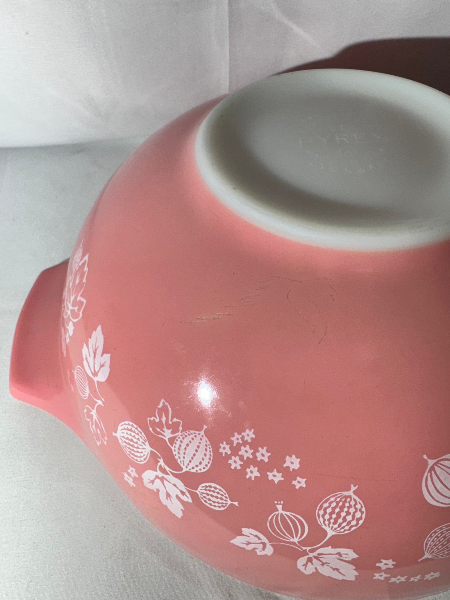 Vintage Pyrex Pink Gooseberry Cinderella Mixing Bowl Set of 4 – #441, #442, #443, #444