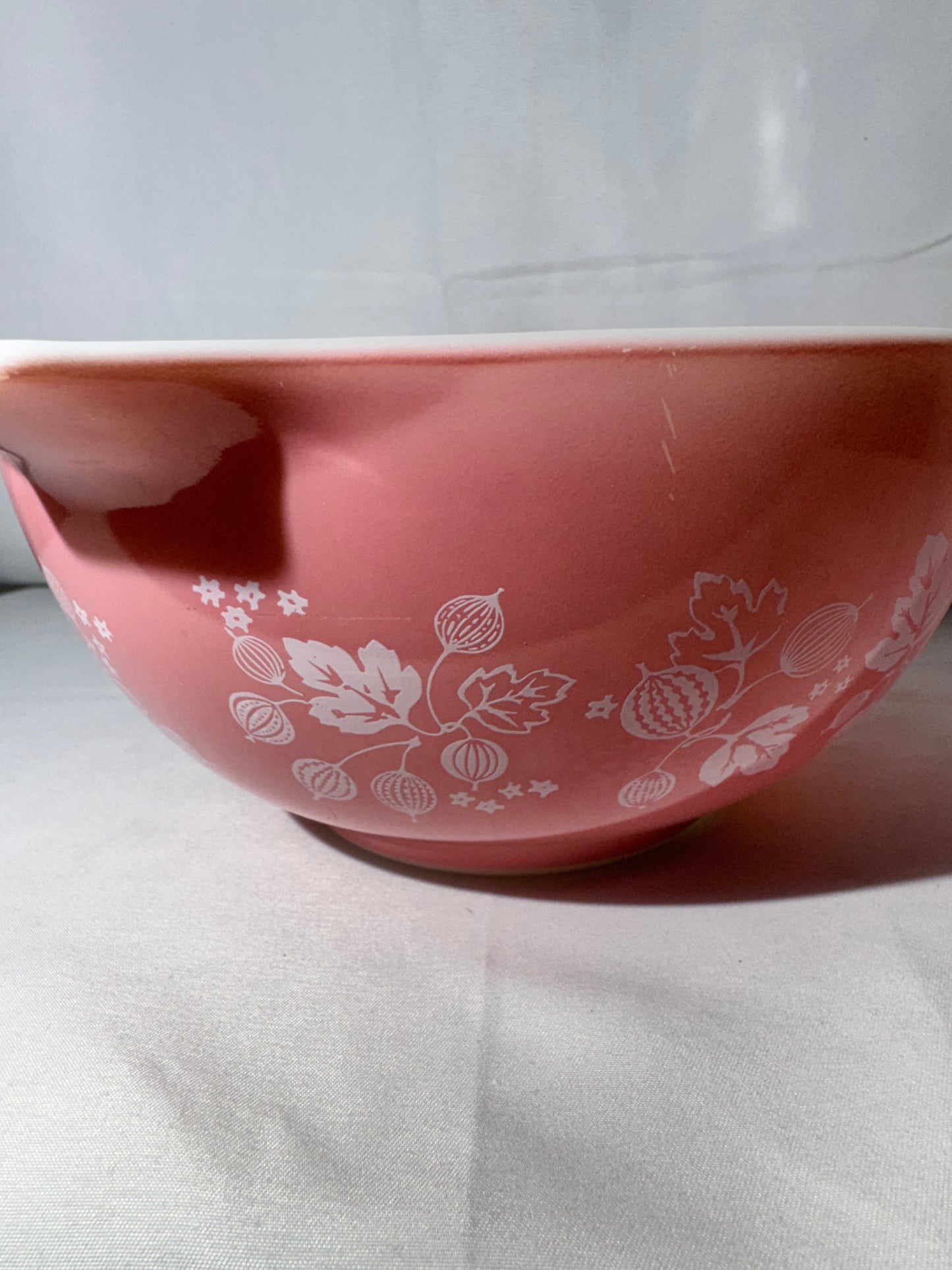 Vintage Pyrex Pink Gooseberry Cinderella Mixing Bowl Set of 4 – #441, #442, #443, #444