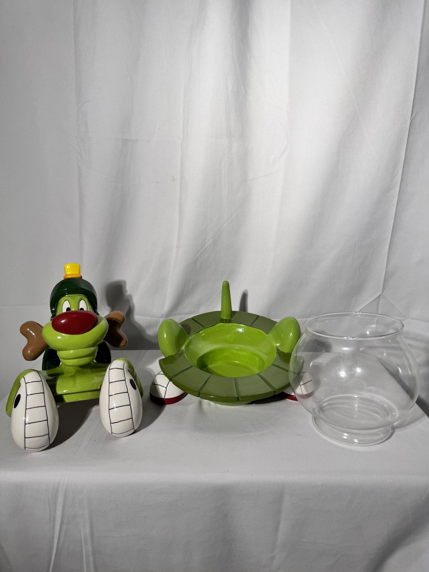 Marvin the Martian- K9 - Cookie Jar - Acme Pet Shop - 3 pieces -Warner Brothers - Looney Tunes
