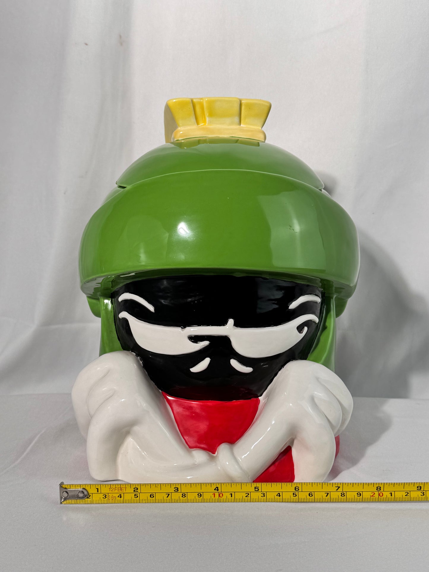 Marvin the Martian- 10 1/2” Cookie jar - Warner Brothers- Looney Tunes