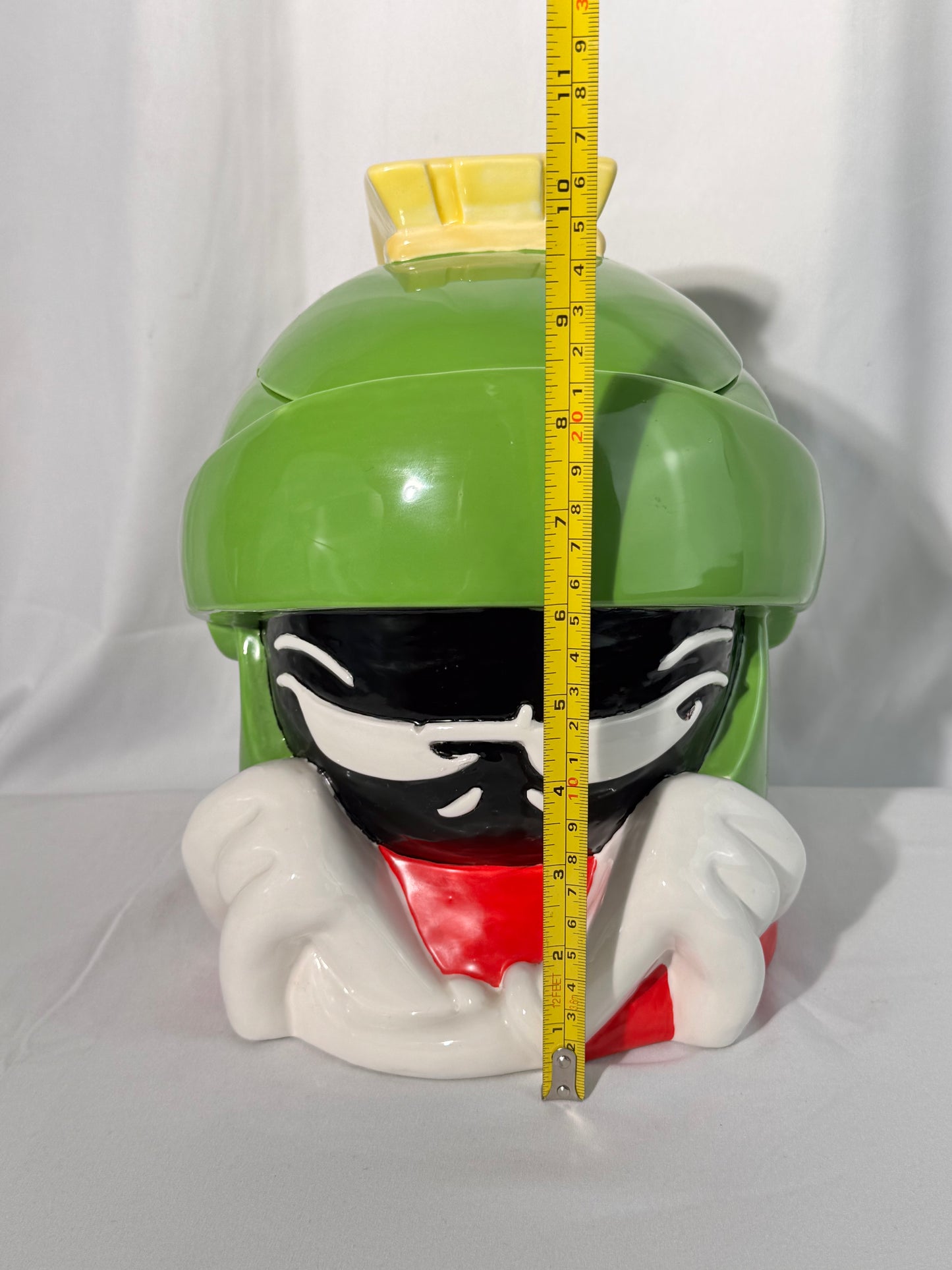 Marvin the Martian- 10 1/2” Cookie jar - Warner Brothers- Looney Tunes