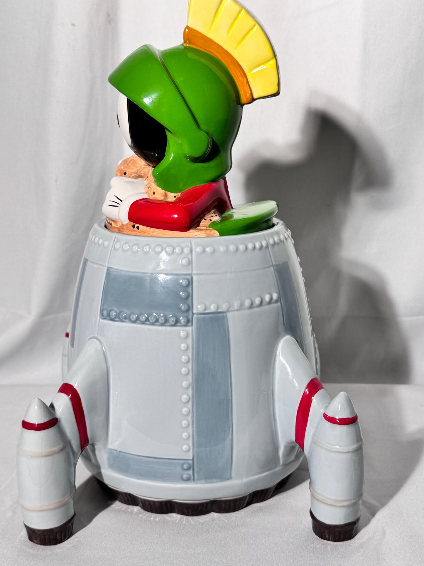 Marvin the Martian - Spaceship - 13” cookie jar - Warner Brothers- Looney Tunes - 1998