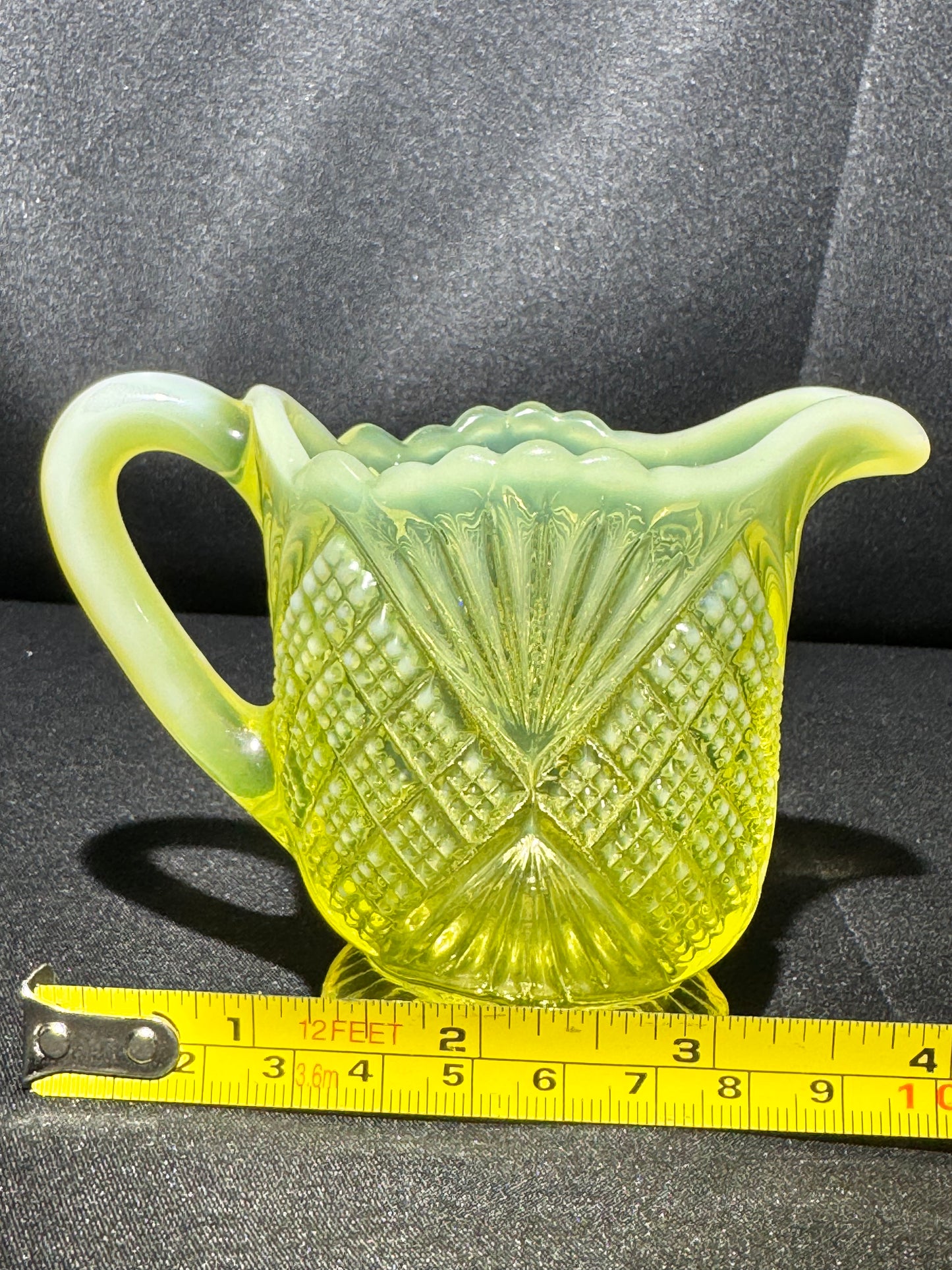 Uranium – Davidson “Lords and Ladies” Pearline Primrose Creamer RD 285342