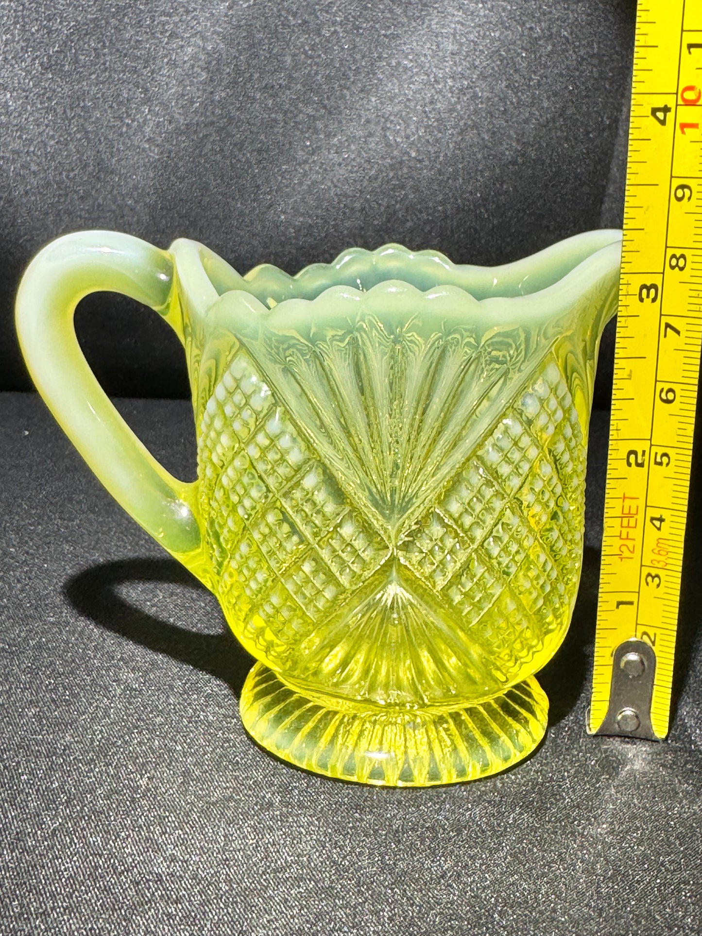 Uranium – Davidson “Lords and Ladies” Pearline Primrose Creamer RD 285342