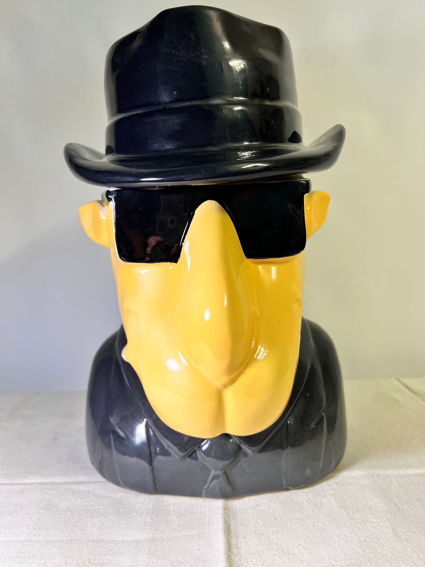 Joe Cool Camel- 11 1/2” Cookie Jar-Black hat and jacket