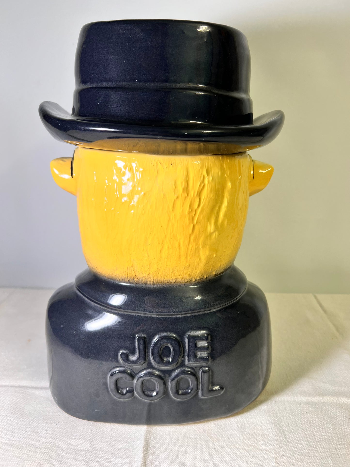 Joe Cool Camel- 11 1/2” Cookie Jar-Black hat and jacket
