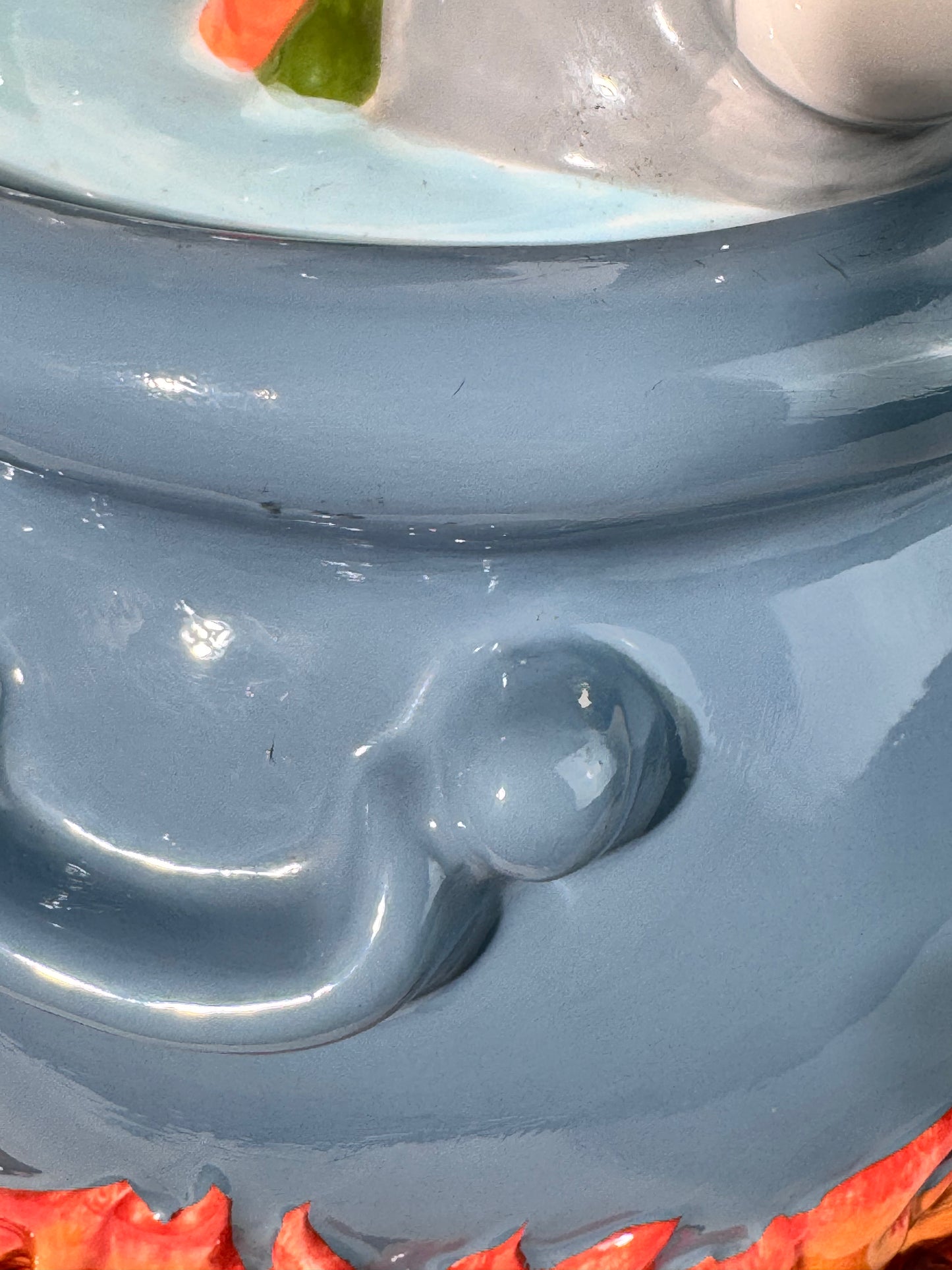Bugs Bunny and Taz cauldron - cookie jar- Looney Tunes-Warner Brothers- 1998