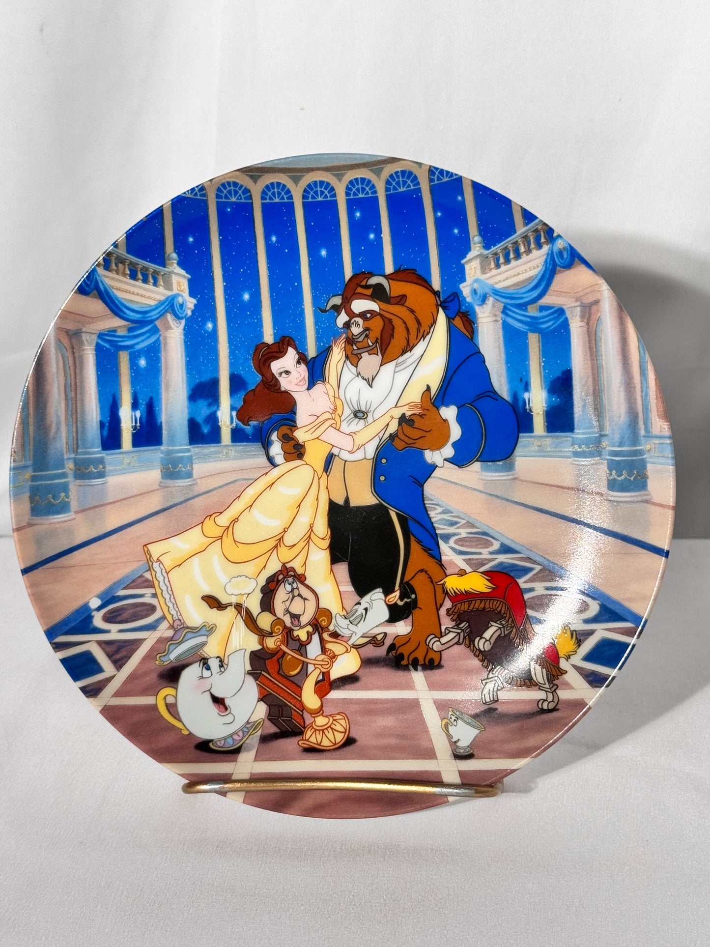 Beauty and the Beast-collectors plate-Knowles-love his first dance-plate number 11837E-Disney