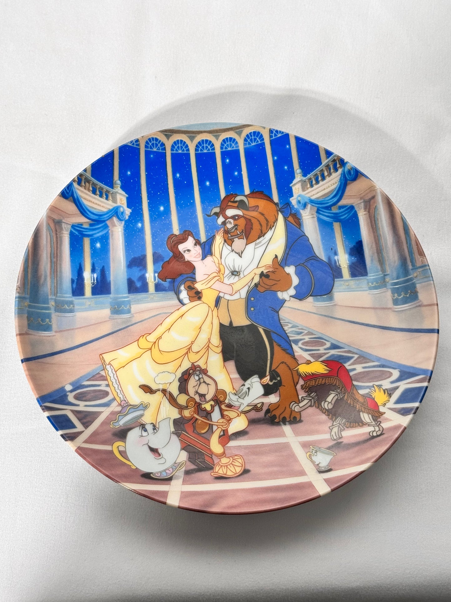 Beauty and the Beast-collectors plate-Knowles-love his first dance-plate number 11837E-Disney