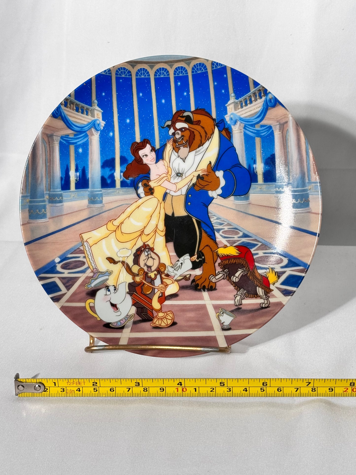 Beauty and the Beast-collectors plate-Knowles-love his first dance-plate number 11837E-Disney